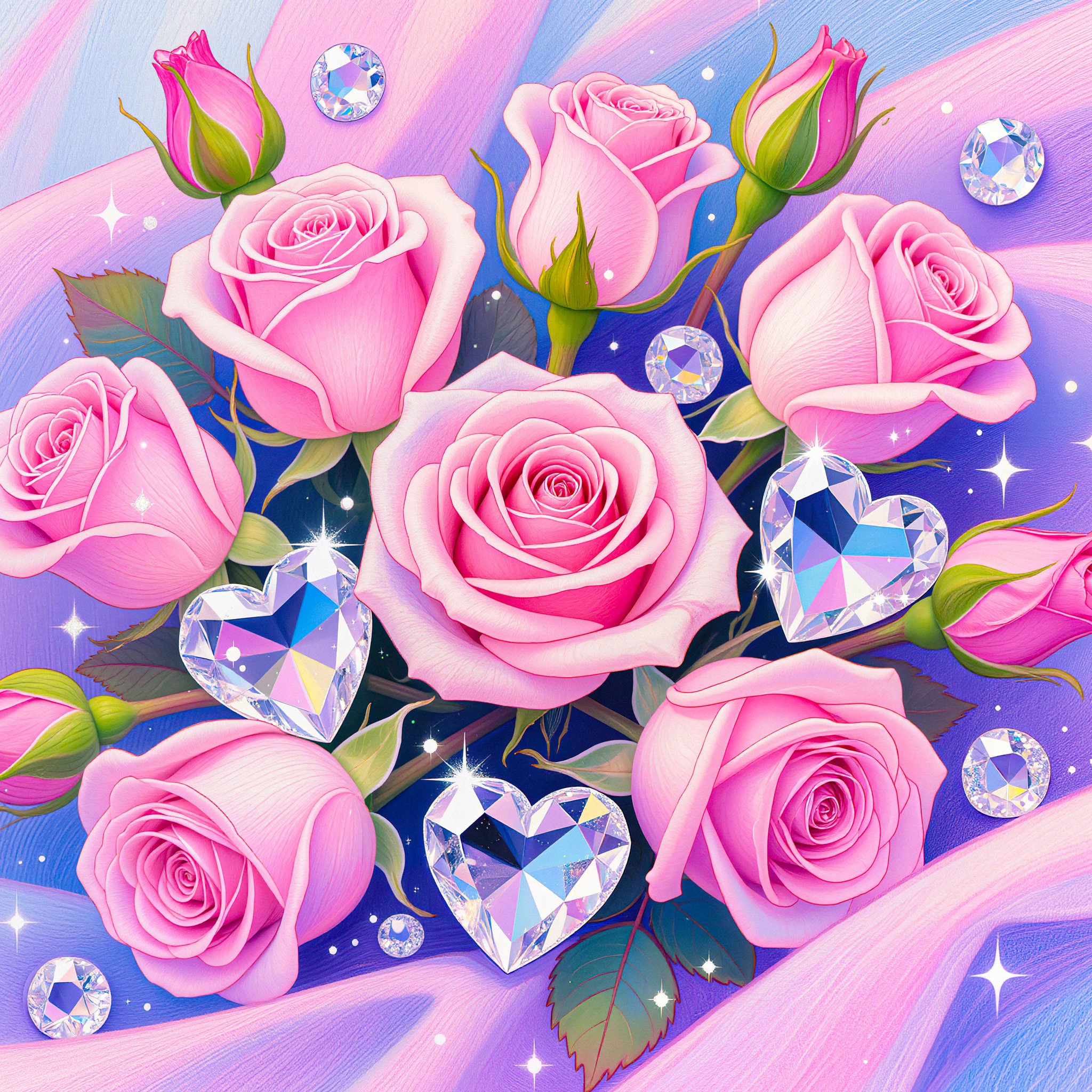 Pink Roses jigsaw puzzle by Gotiva