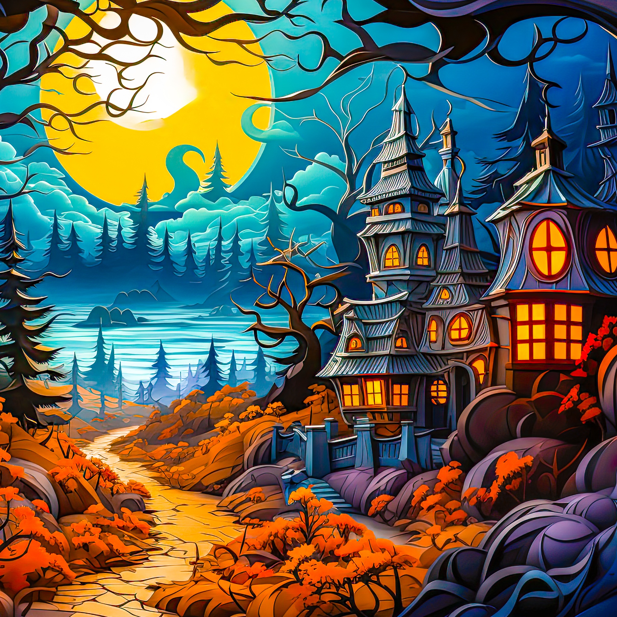 Ghostscape jigsaw puzzle by Gotiva