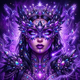 Violet Queen jigsaw puzzle by Raven Veil