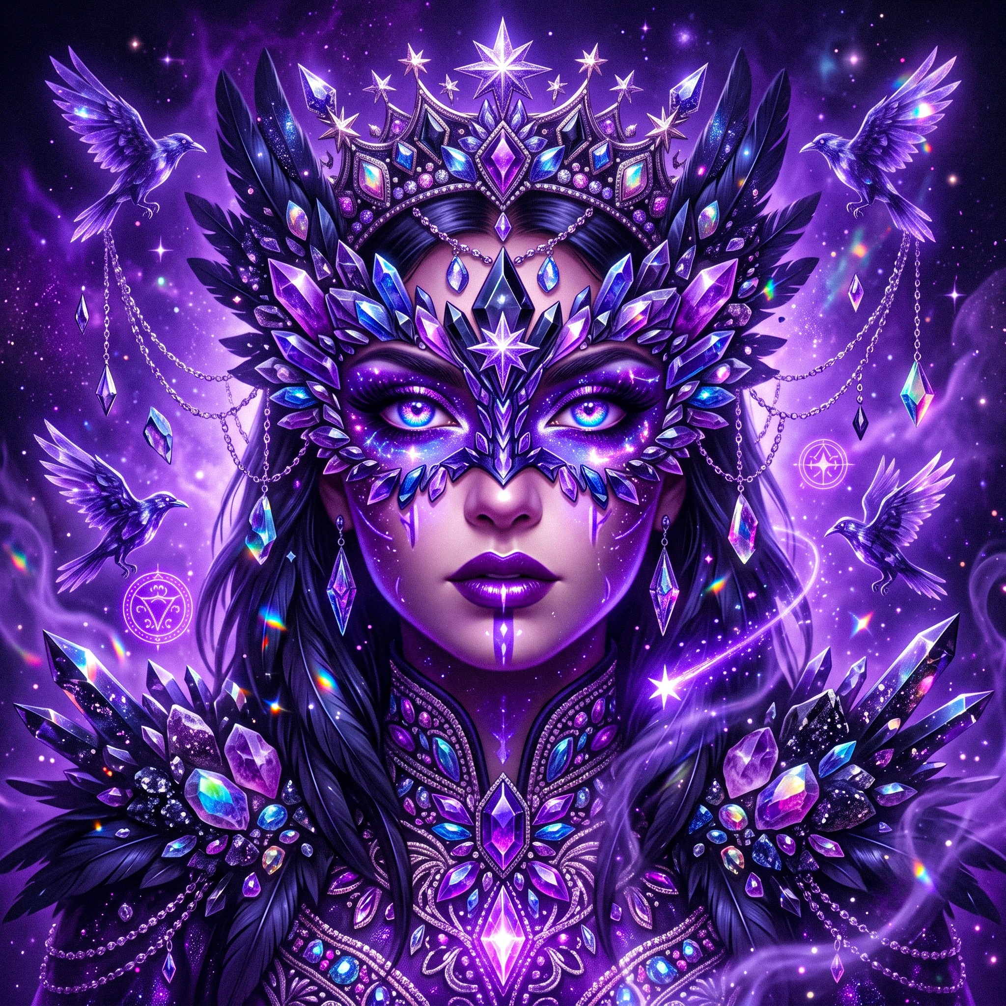 Violet Queen jigsaw puzzle by Raven Veil