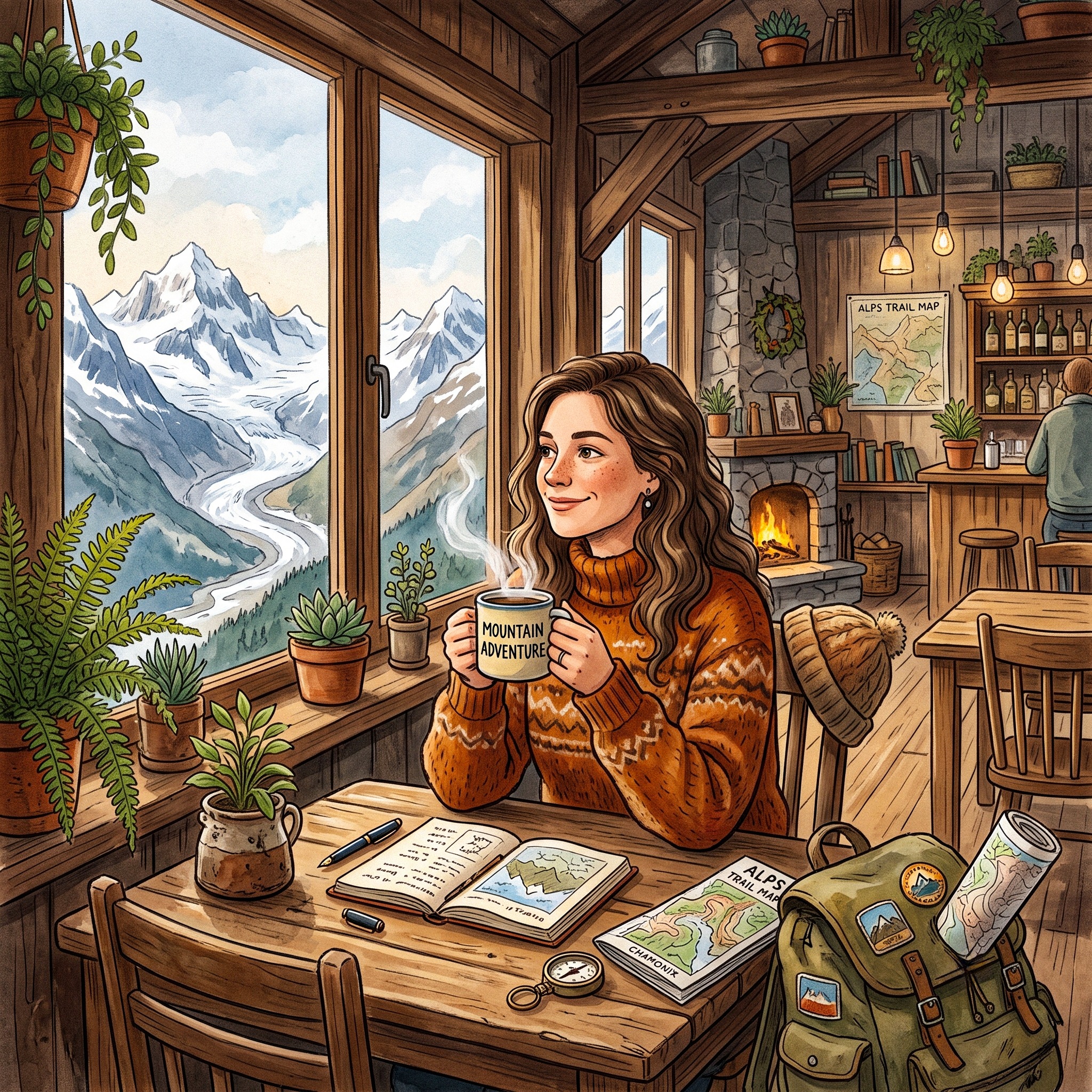 Break before Hiking jigsaw puzzle by Lofi Canvas