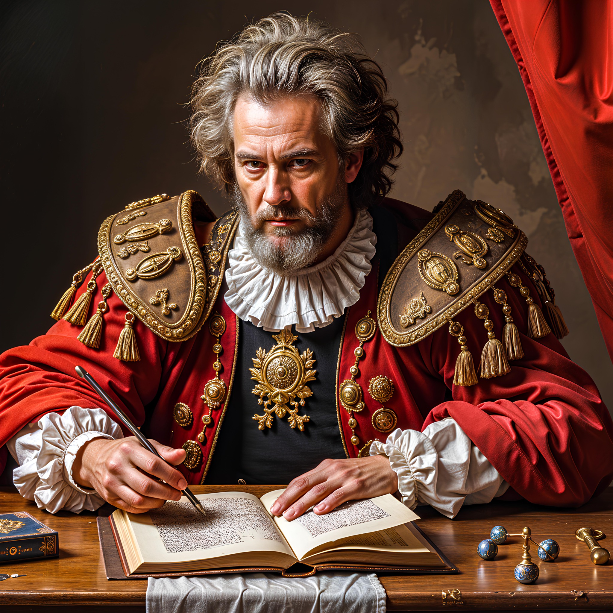 The Baroque chronicler jigsaw puzzle by Gotiva