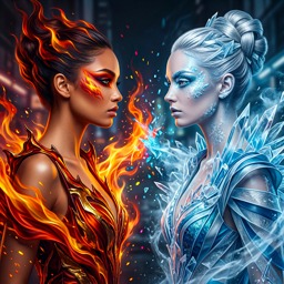 Fire and Ice jigsaw puzzle by Beauty Art