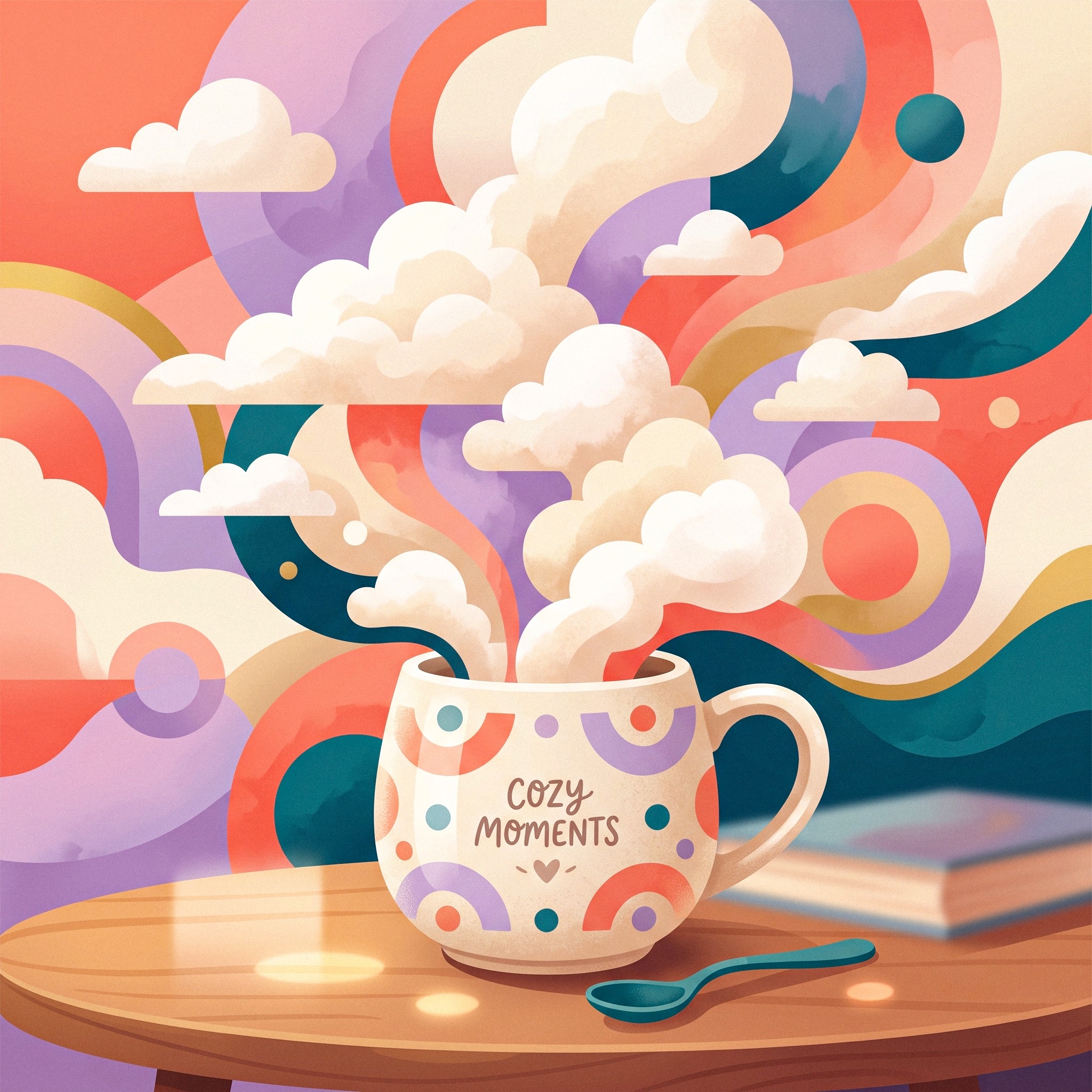 Cozy Coffee jigsaw puzzle by Lofi Canvas