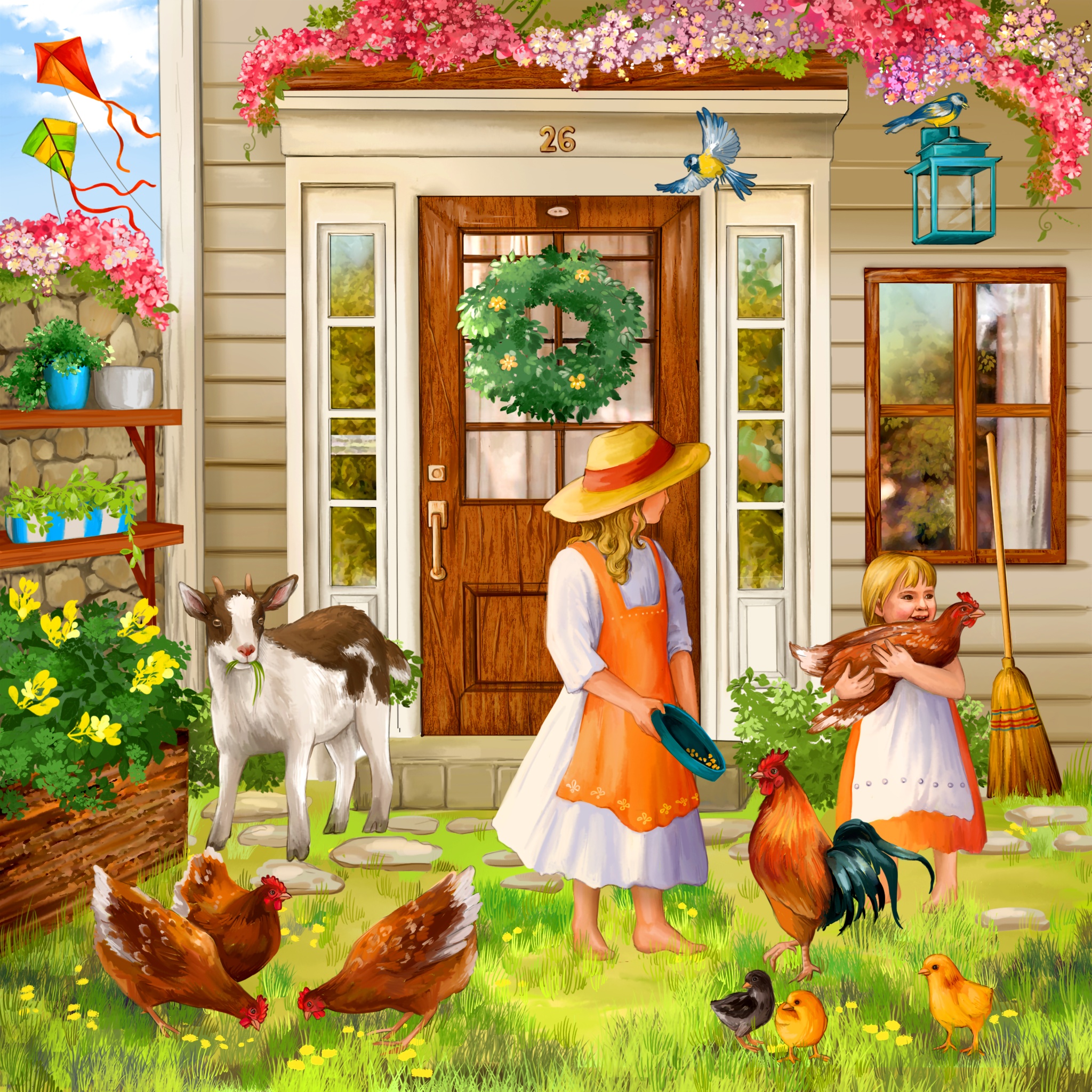 Garden Play jigsaw puzzle by Gotiva