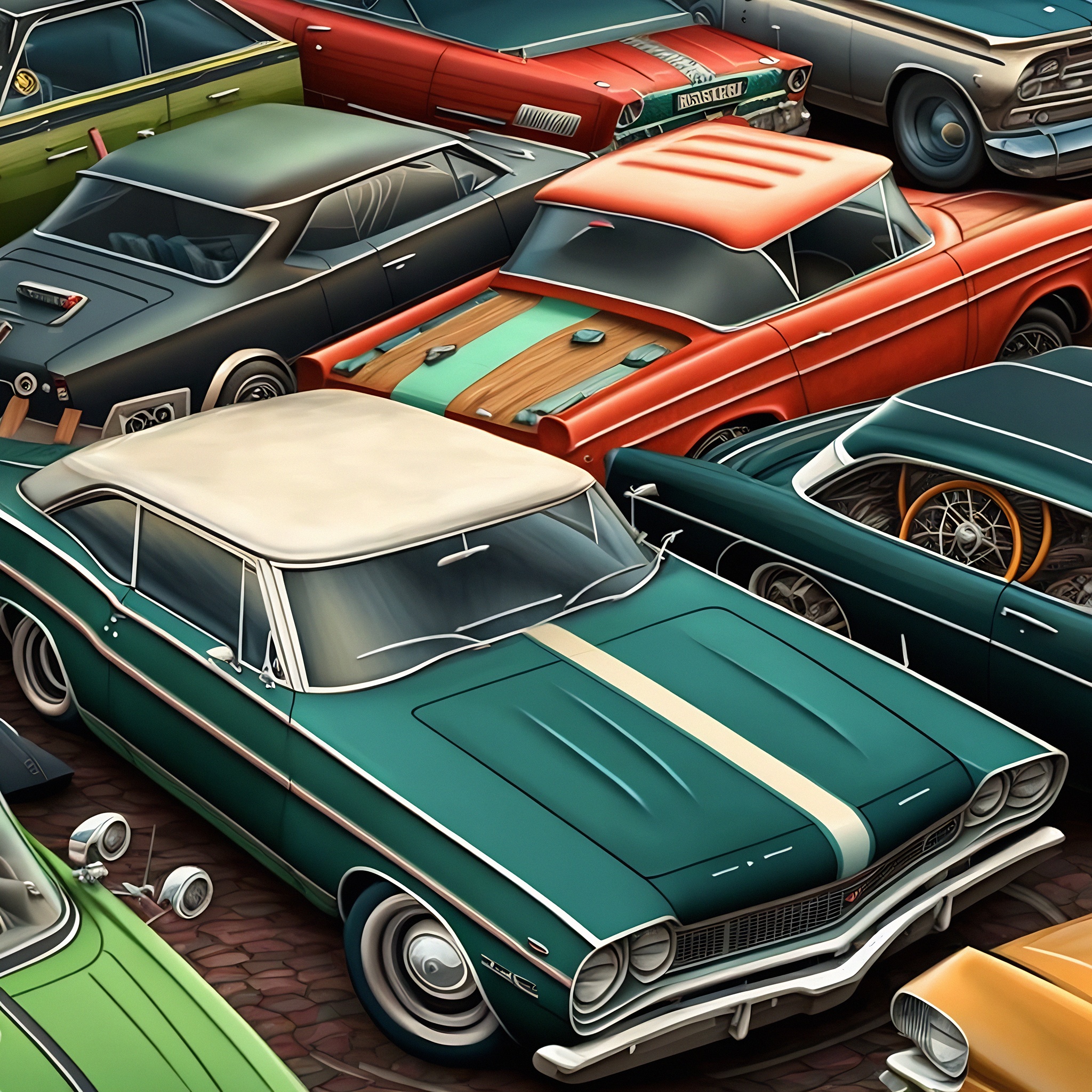 Retro Cars jigsaw puzzle by Gotiva