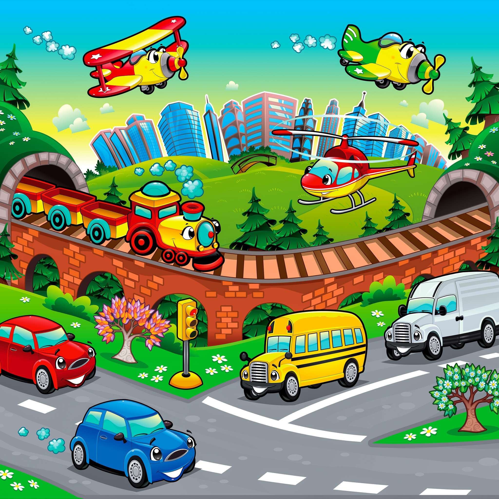 Cute Cartoons Cars jigsaw puzzle by Gotiva