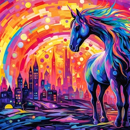 Unicorn Runs jigsaw puzzle by Gotiva