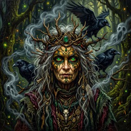 Witch jigsaw puzzle by Raven Veil