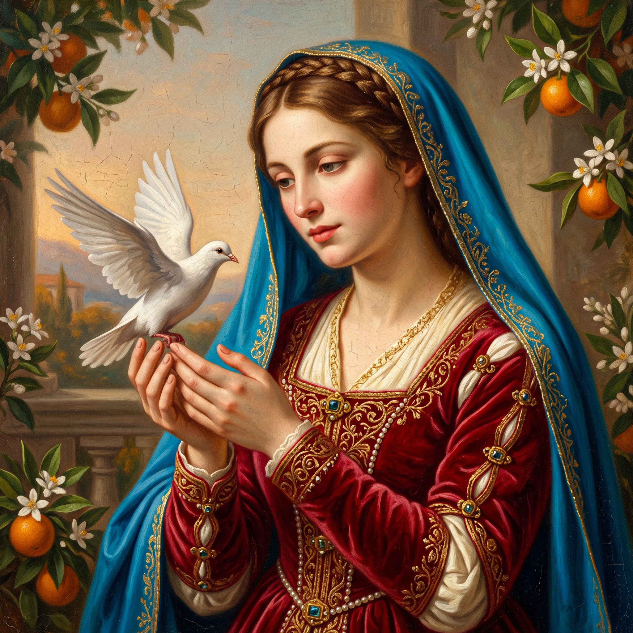Pigeon Lady jigsaw puzzle by Lady Elara