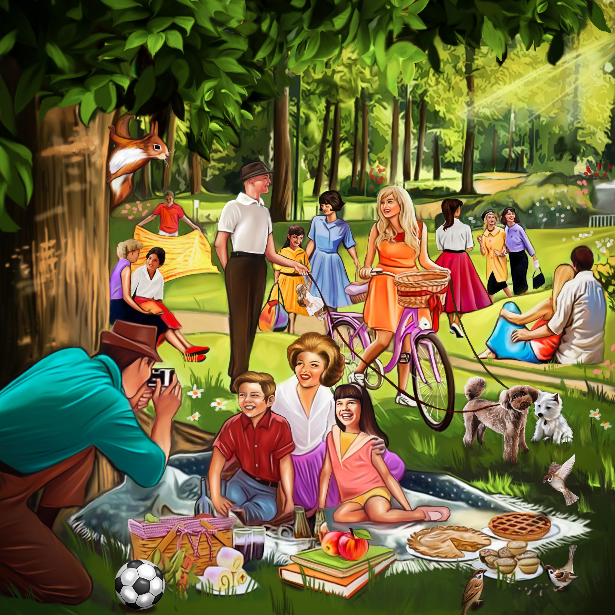 Saturday Picnic jigsaw puzzle by Gotiva