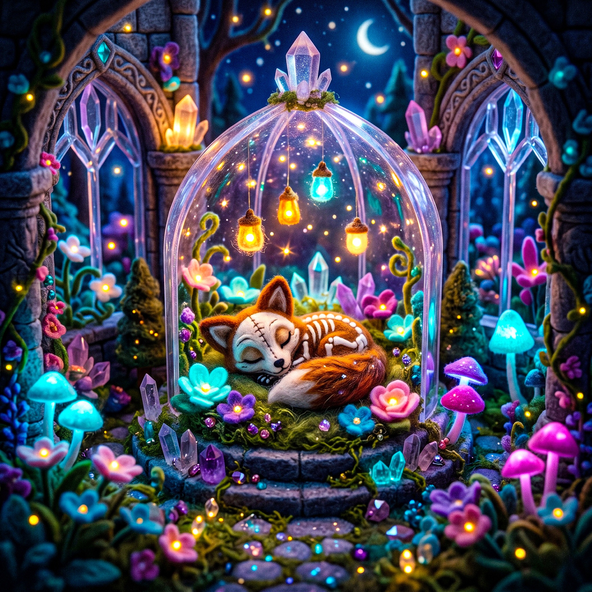 Skeleton Fox jigsaw puzzle by Soft Haunt