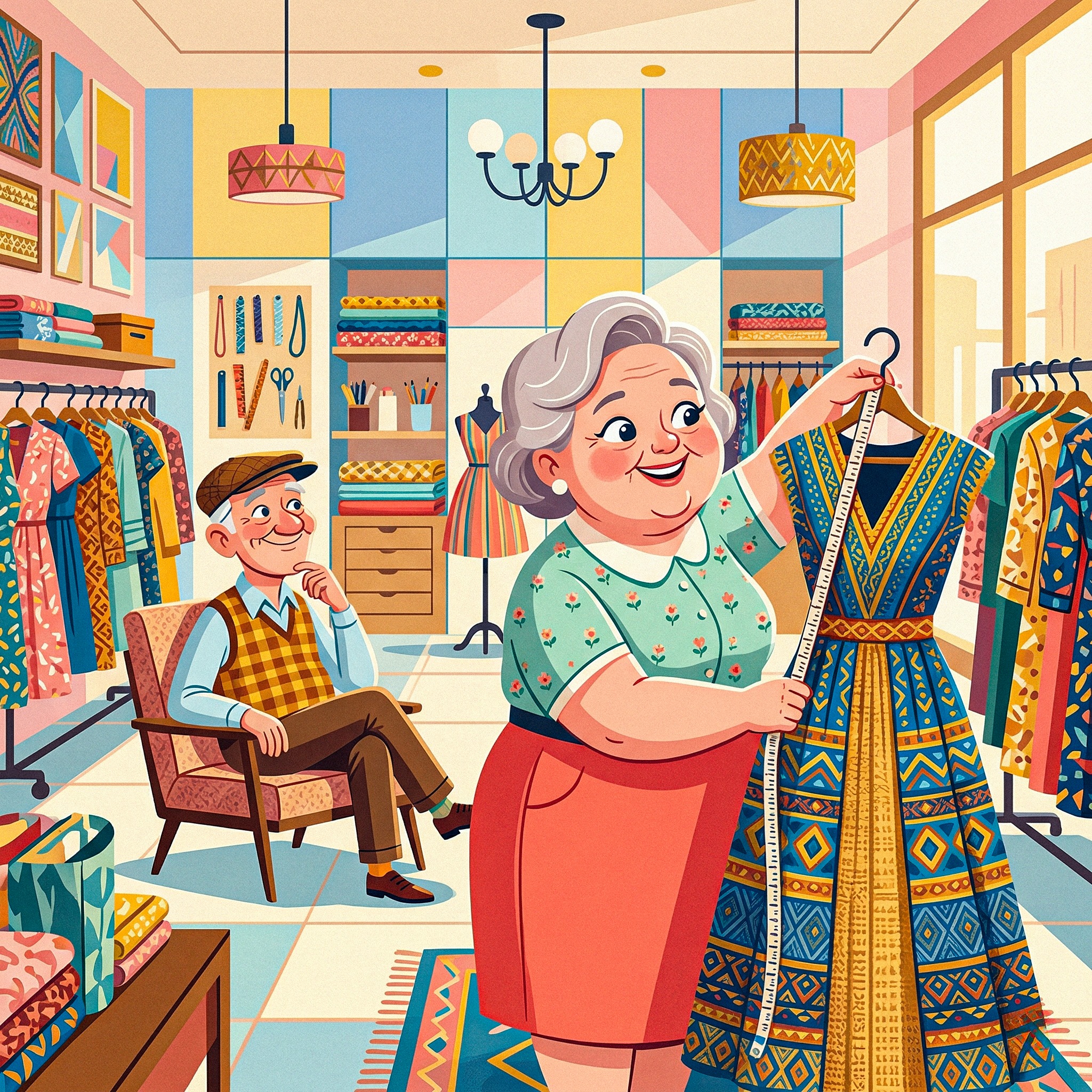 Fashion Shopping jigsaw puzzle by Grandpa Doodle