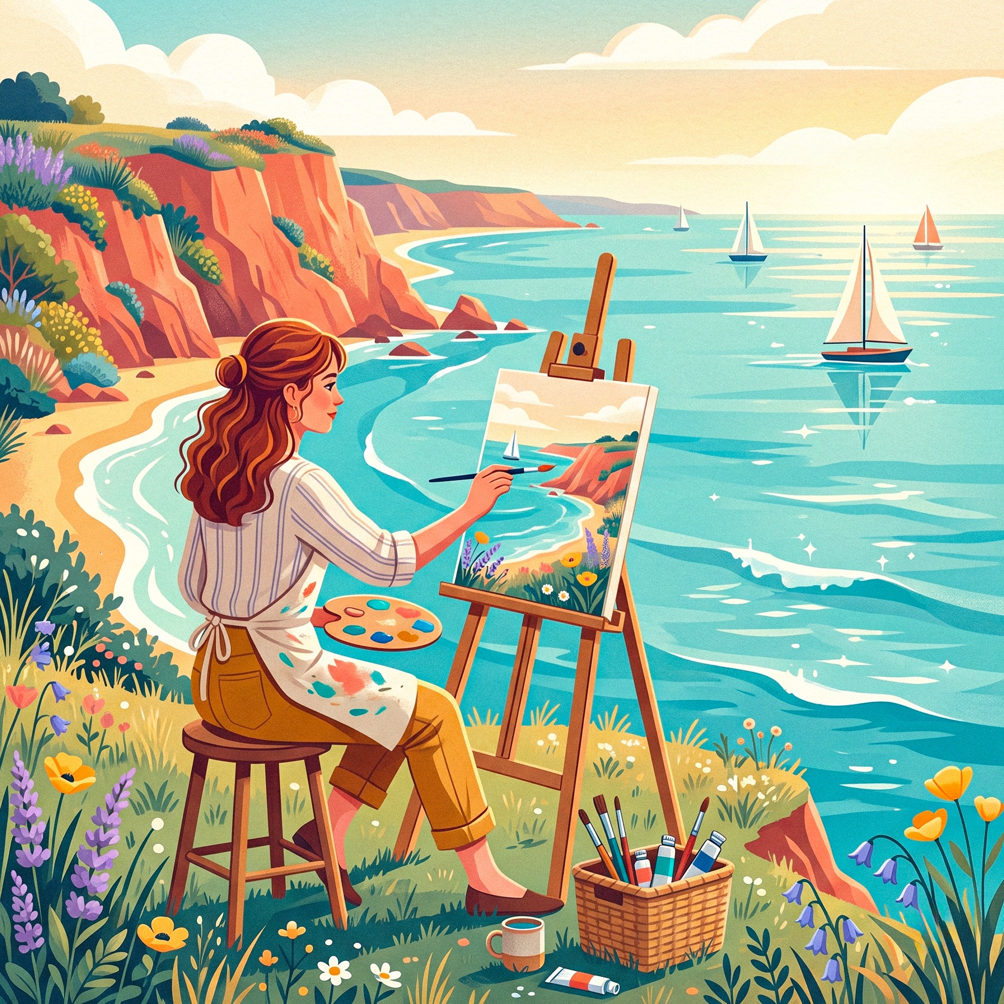 Painter jigsaw puzzle by Gotiva