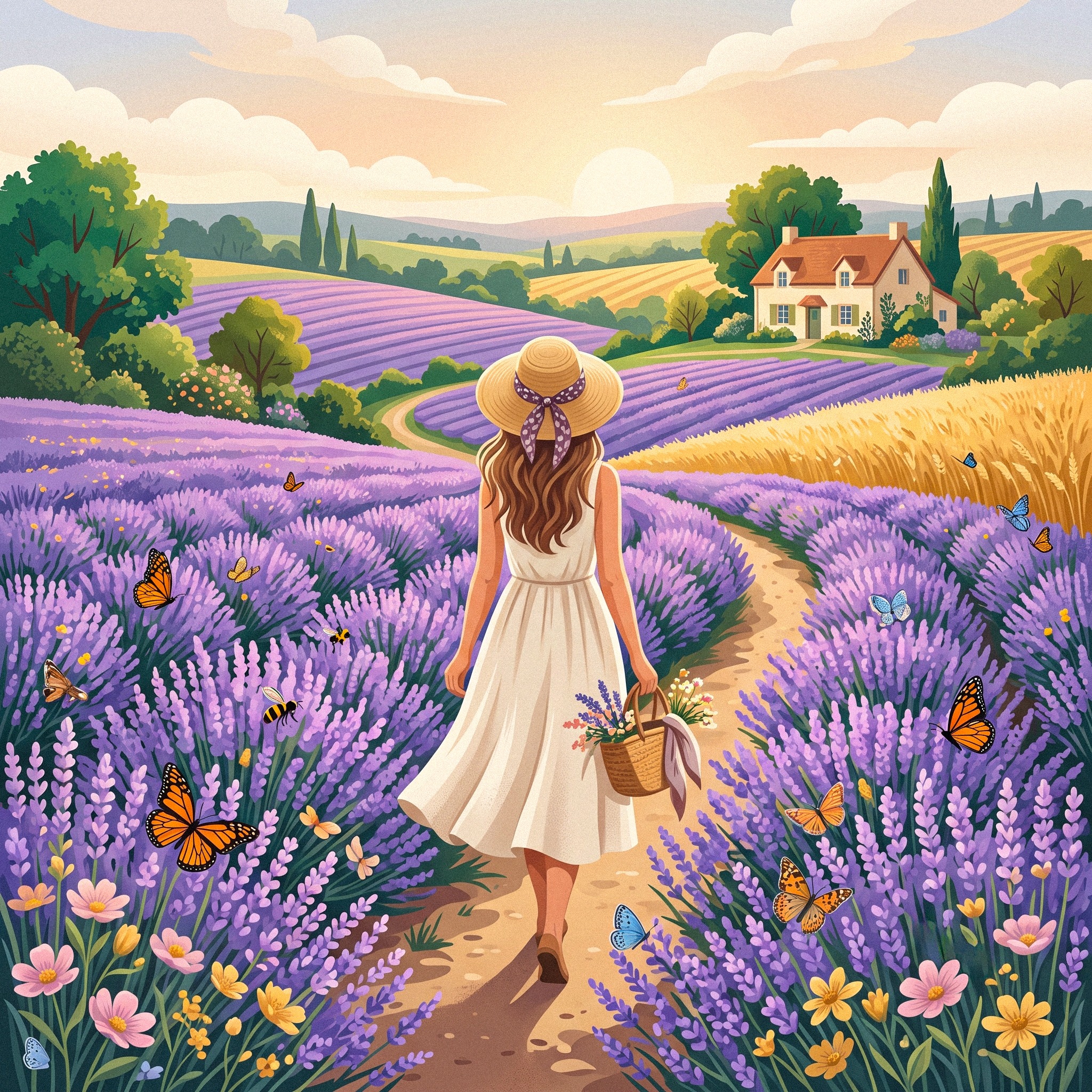 Violet Flowers jigsaw puzzle by Gotiva
