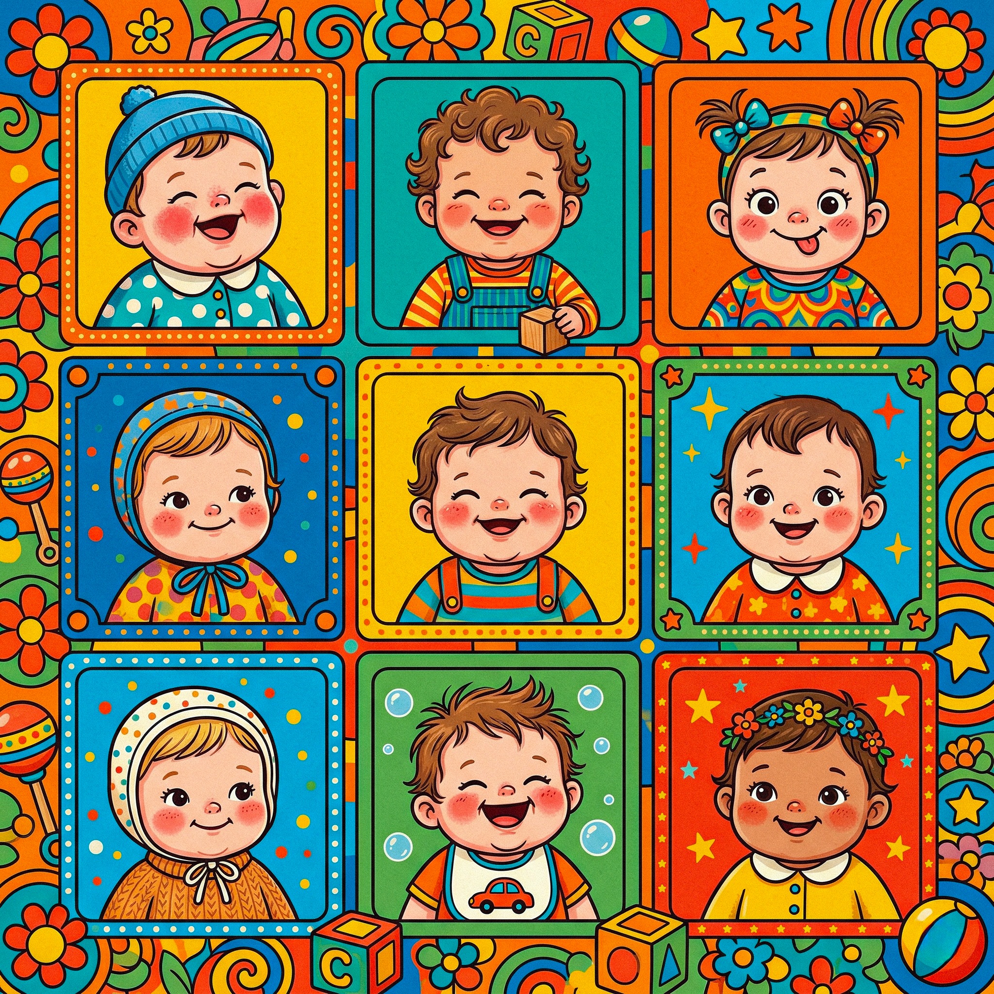 Babies jigsaw puzzle by Groovy Frames