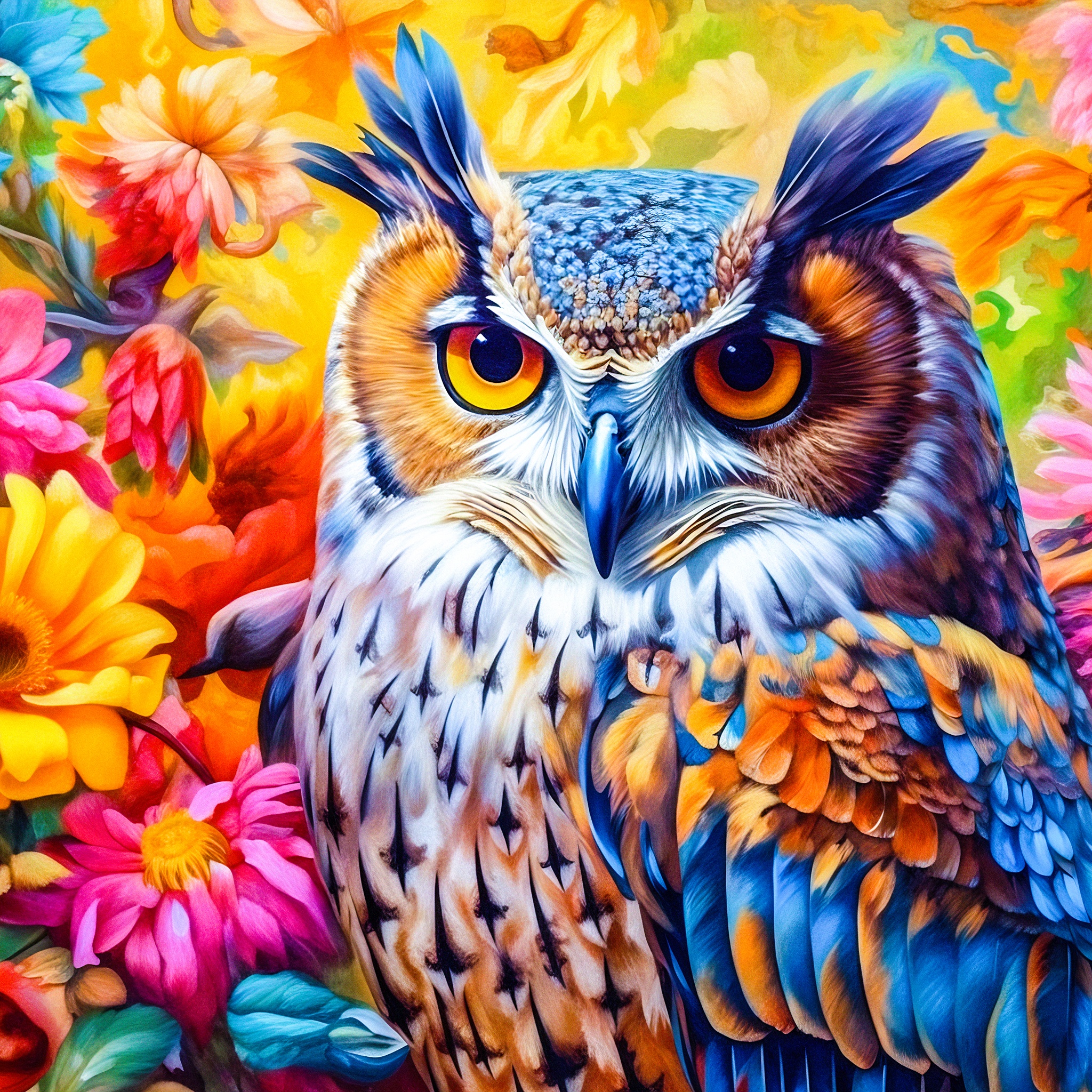 Beaks and Blooms jigsaw puzzle by Gotiva