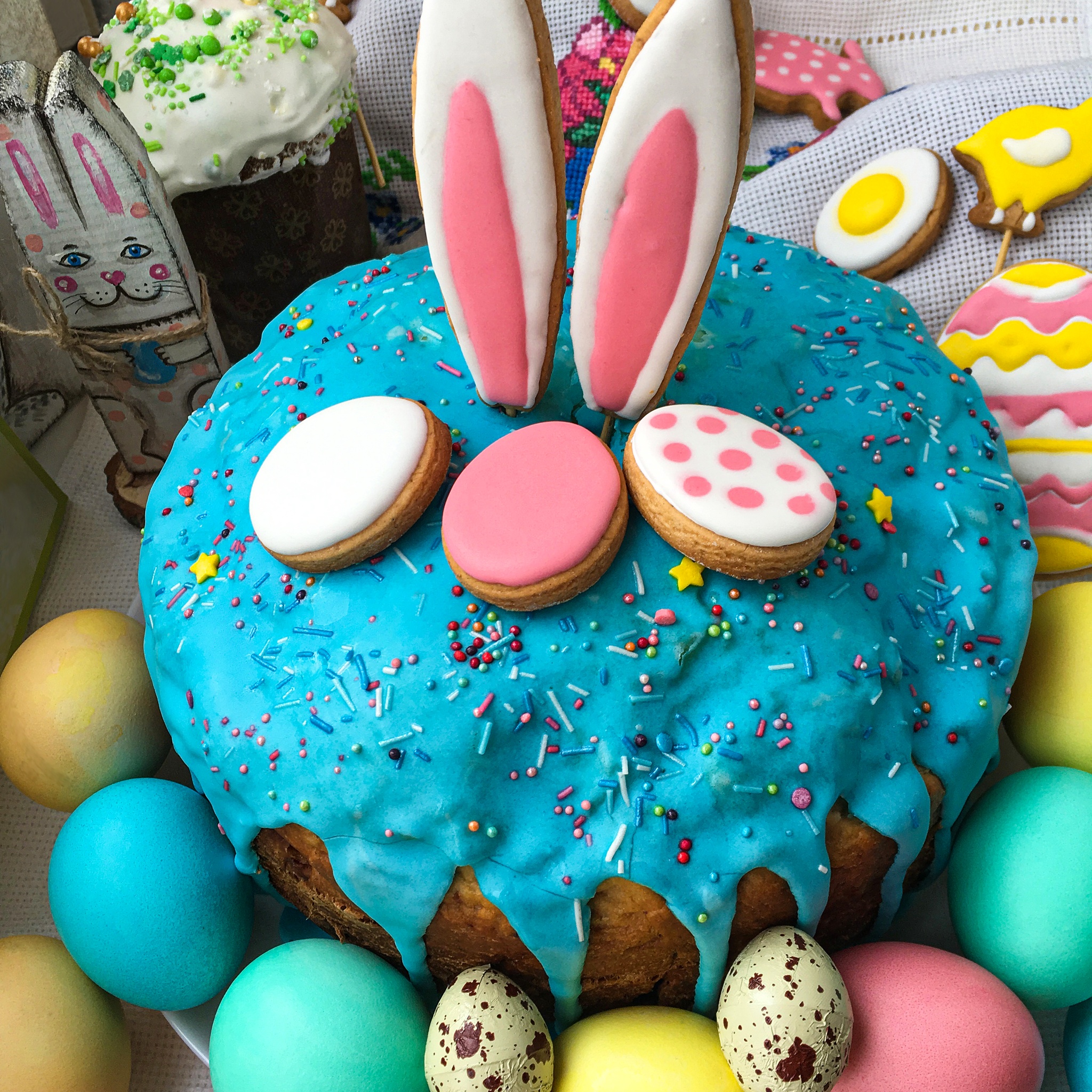 Easter Cake with Bunny Ears jigsaw puzzle by Gotiva