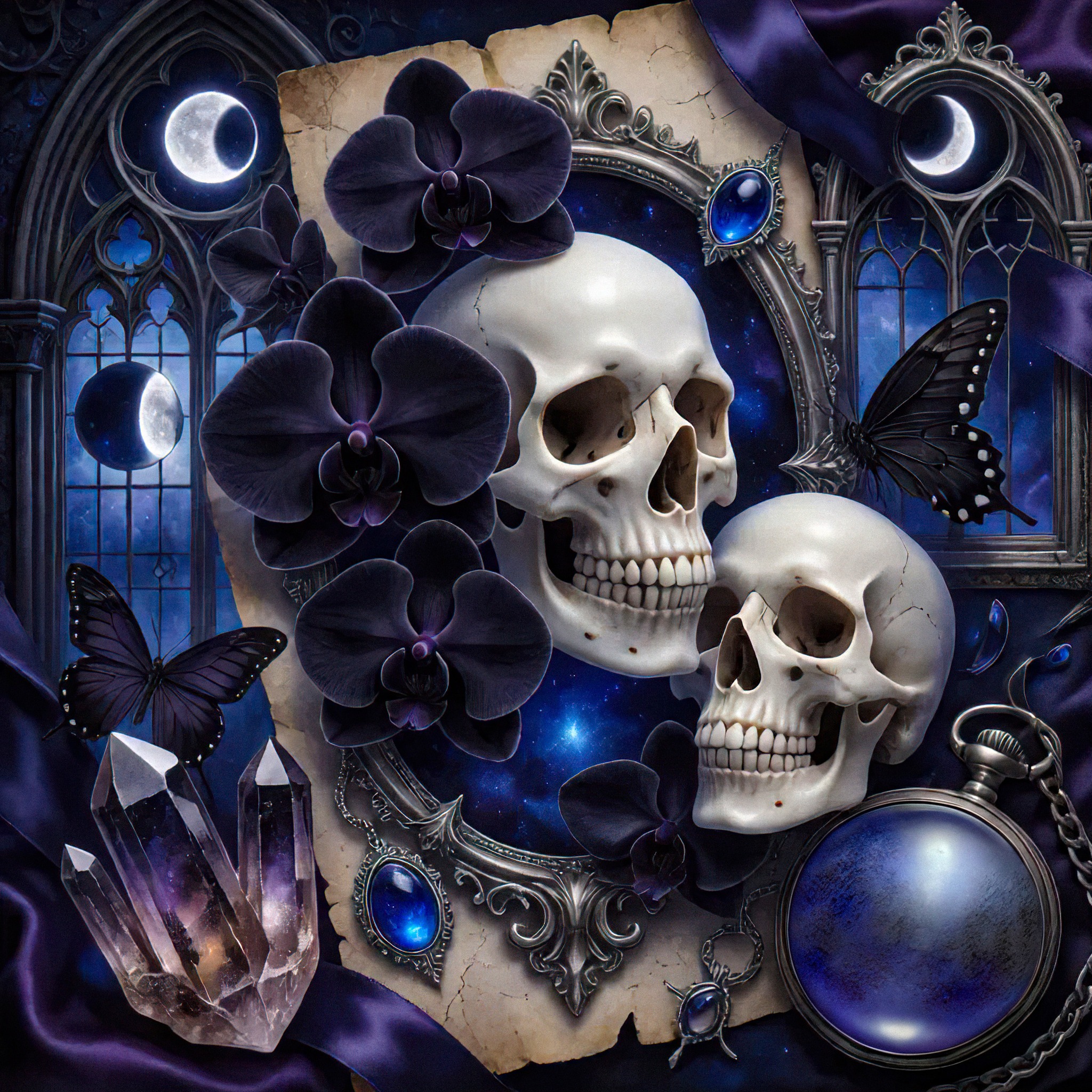 Skull of Lovers jigsaw puzzle by Raven Veil