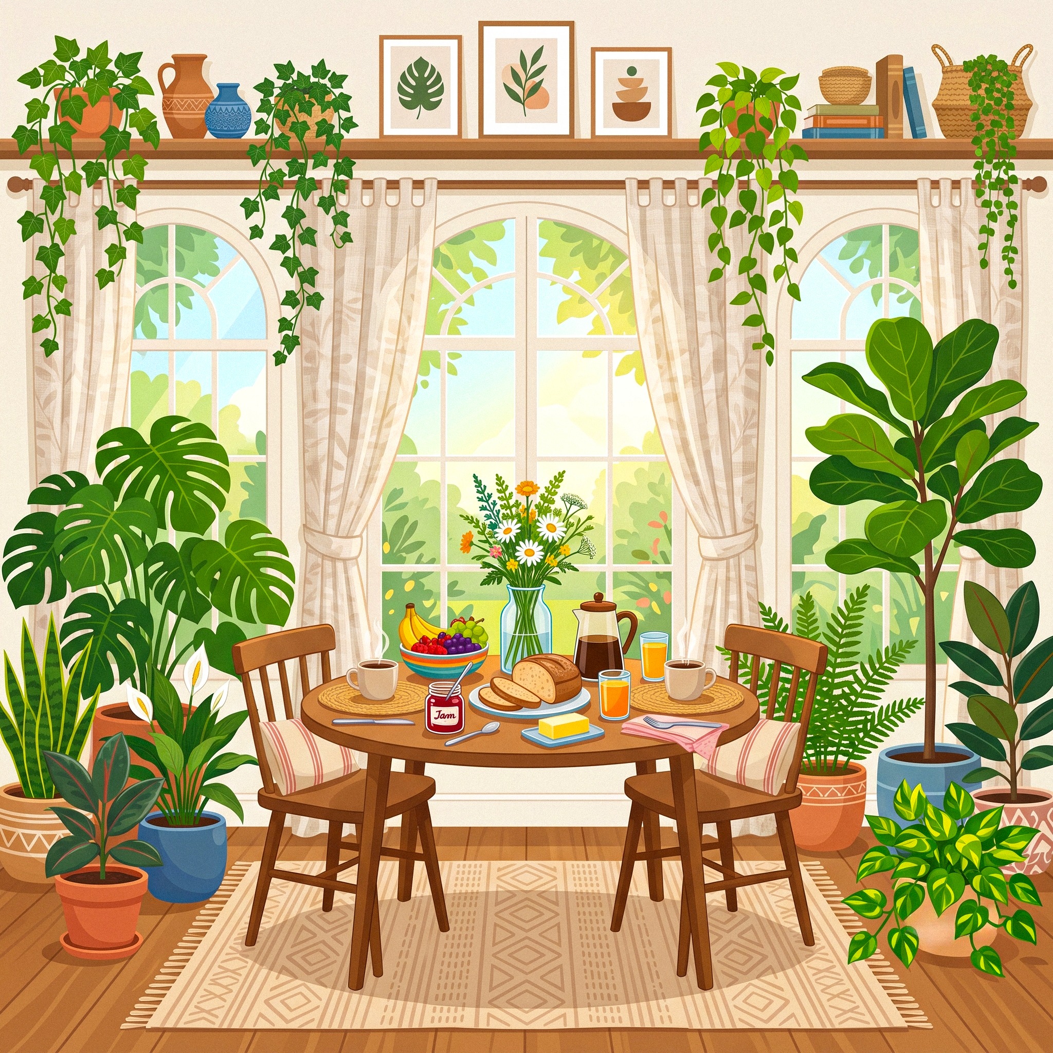 Green Home jigsaw puzzle by Lofi Canvas
