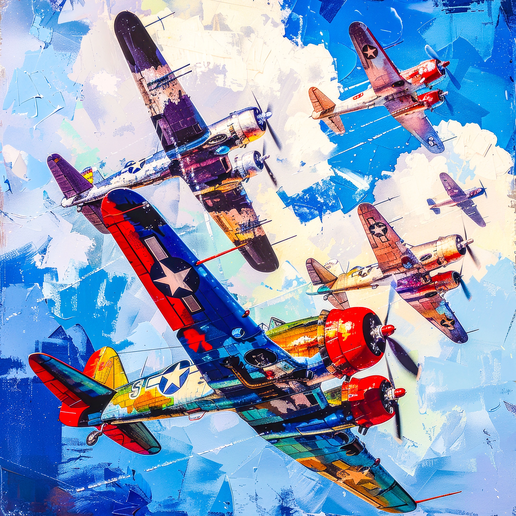 American airplanes jigsaw puzzle by Gotiva
