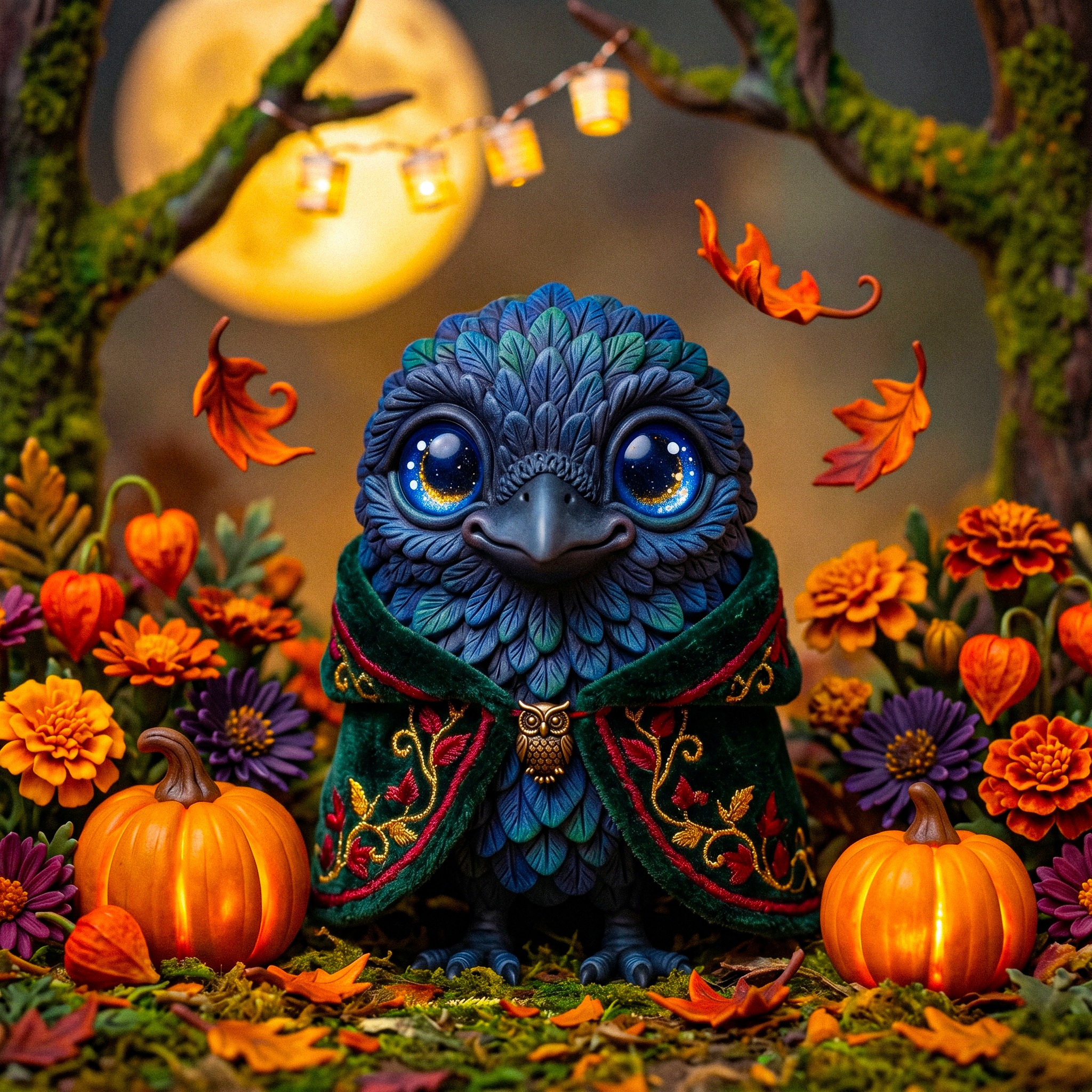 Cute Raven jigsaw puzzle by Soft Haunt