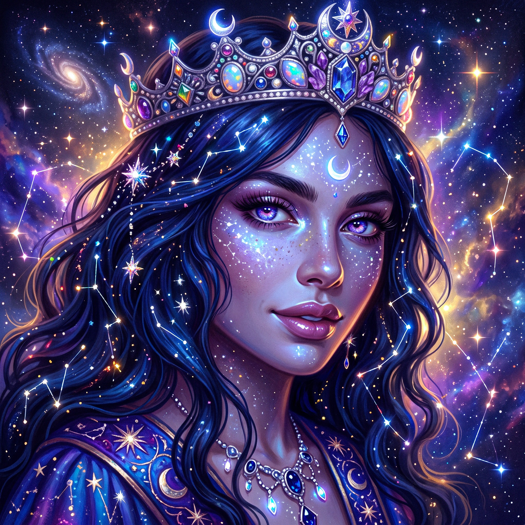 Space Girl jigsaw puzzle by Amazia Art