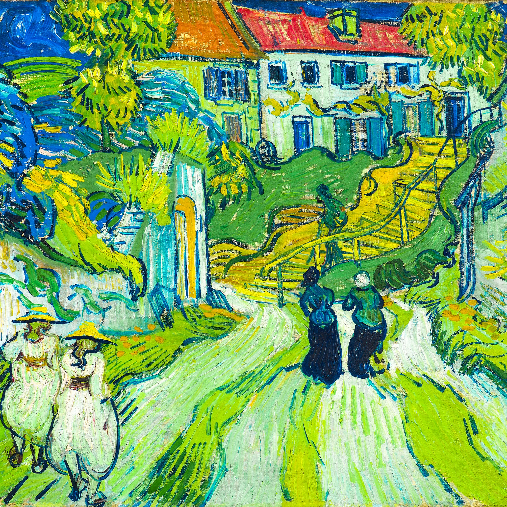 Vincent Van Gogh  Stairway at Auvers jigsaw puzzle by Gotiva