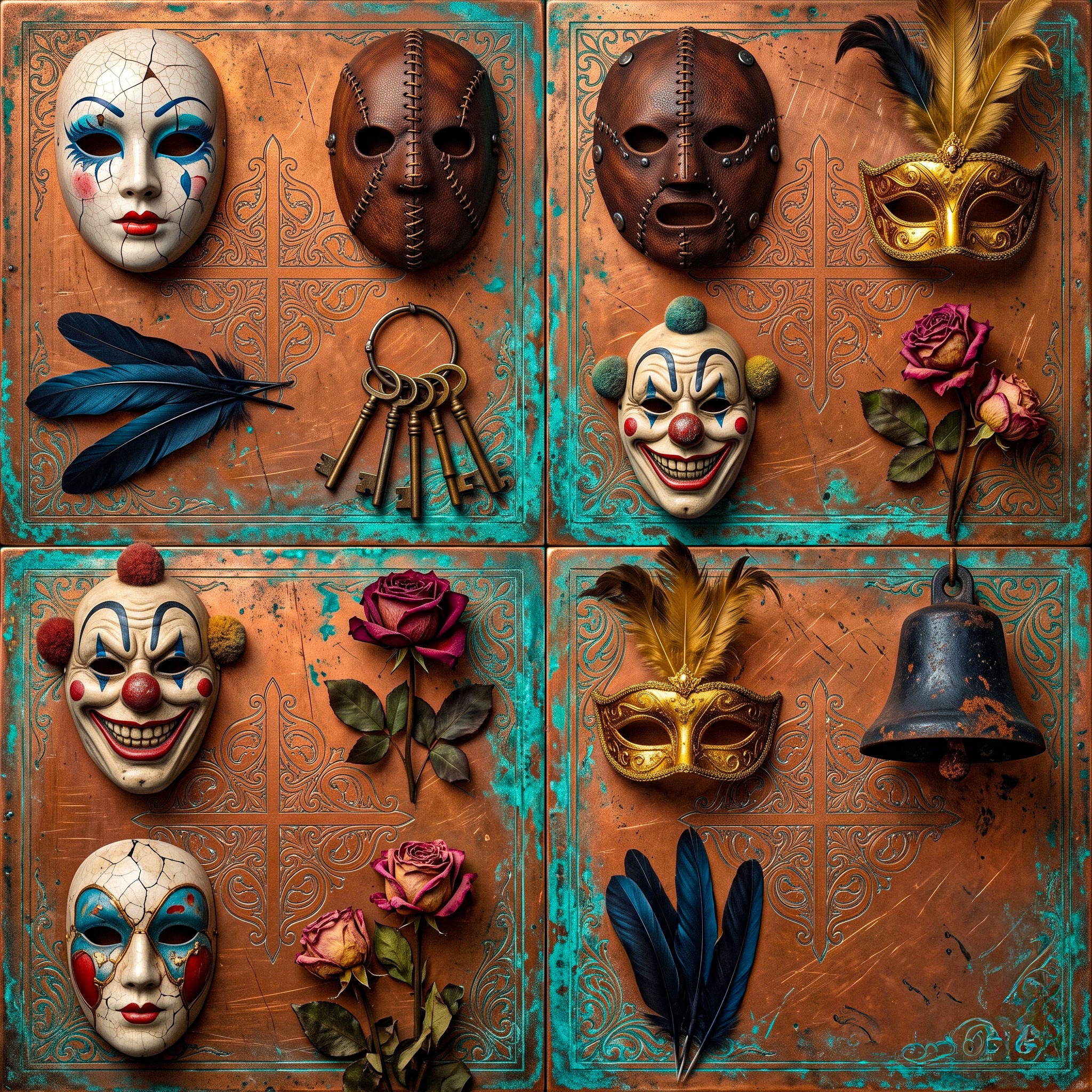 Masks jigsaw puzzle by Raven Veil