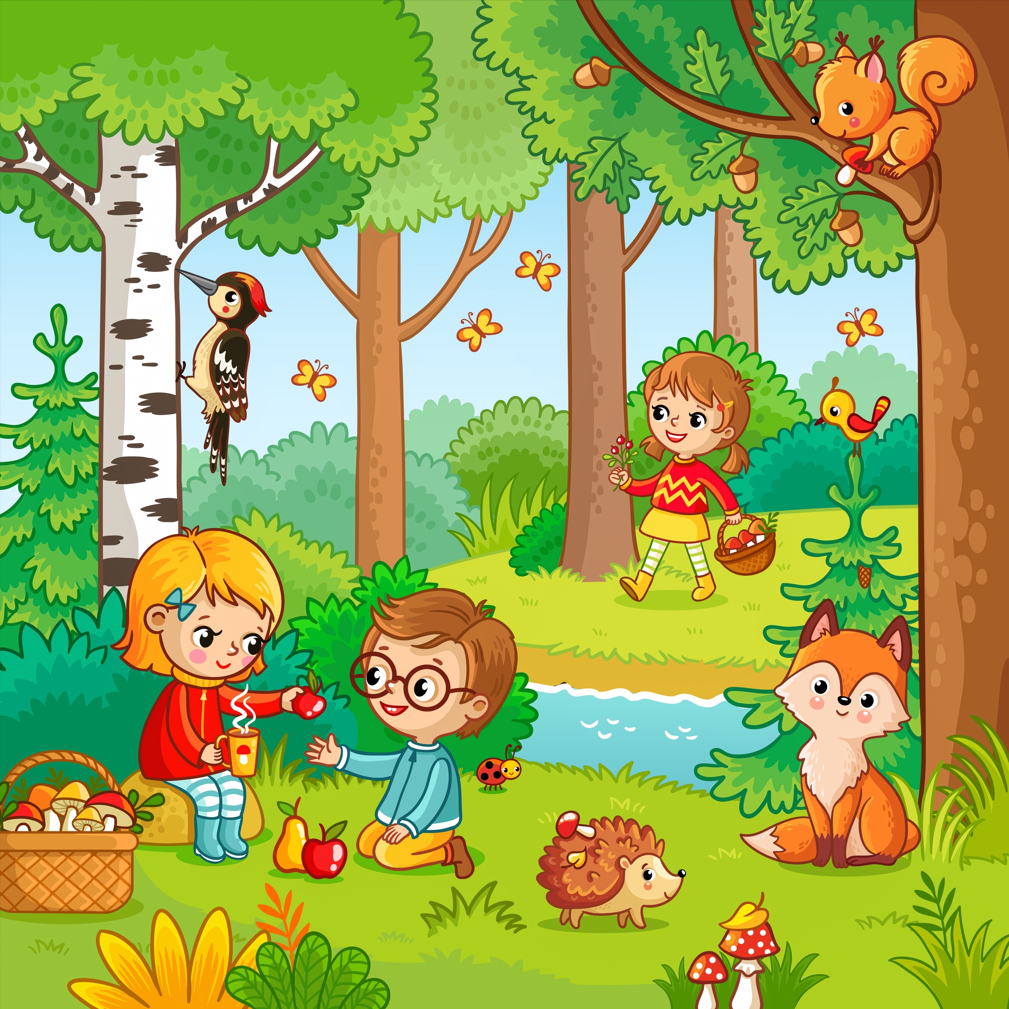Children in Forest jigsaw puzzle by Gotiva