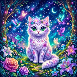 Kitty jigsaw puzzle by Aria Solenne