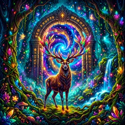Deer jigsaw puzzle by Raven Veil