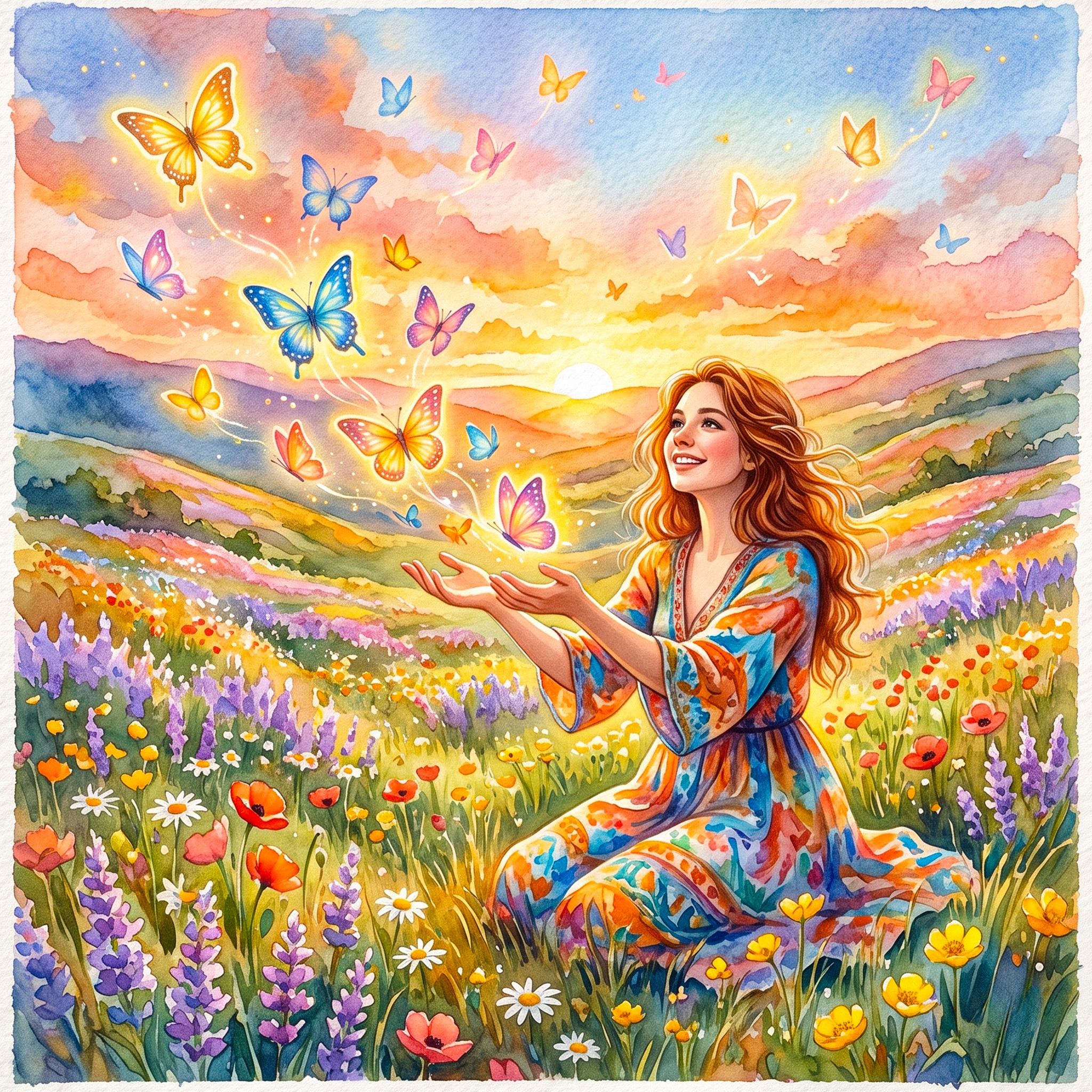 Butterfly jigsaw puzzle by Angie Watercolors