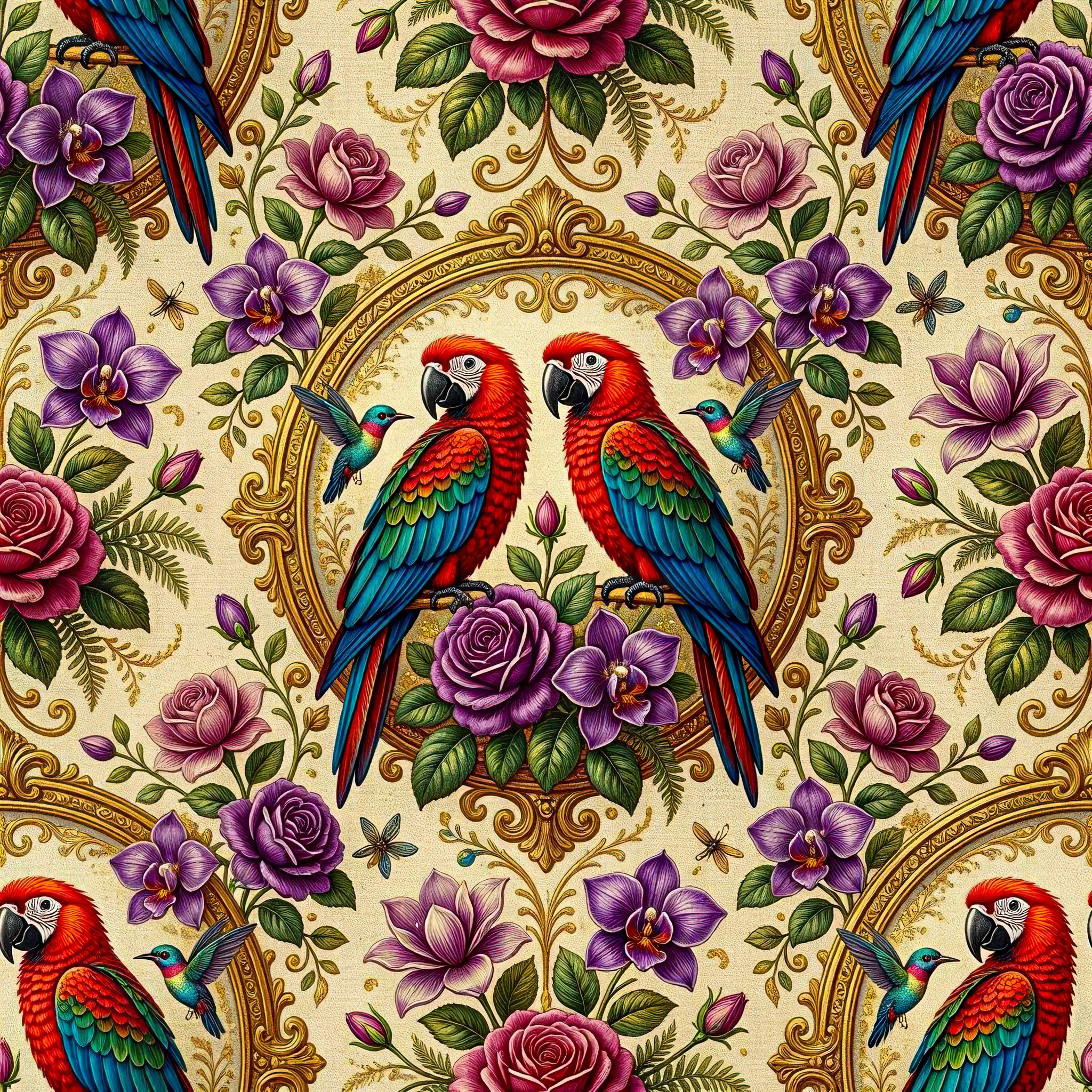 Parrots jigsaw puzzle by Eliza Fairbourne