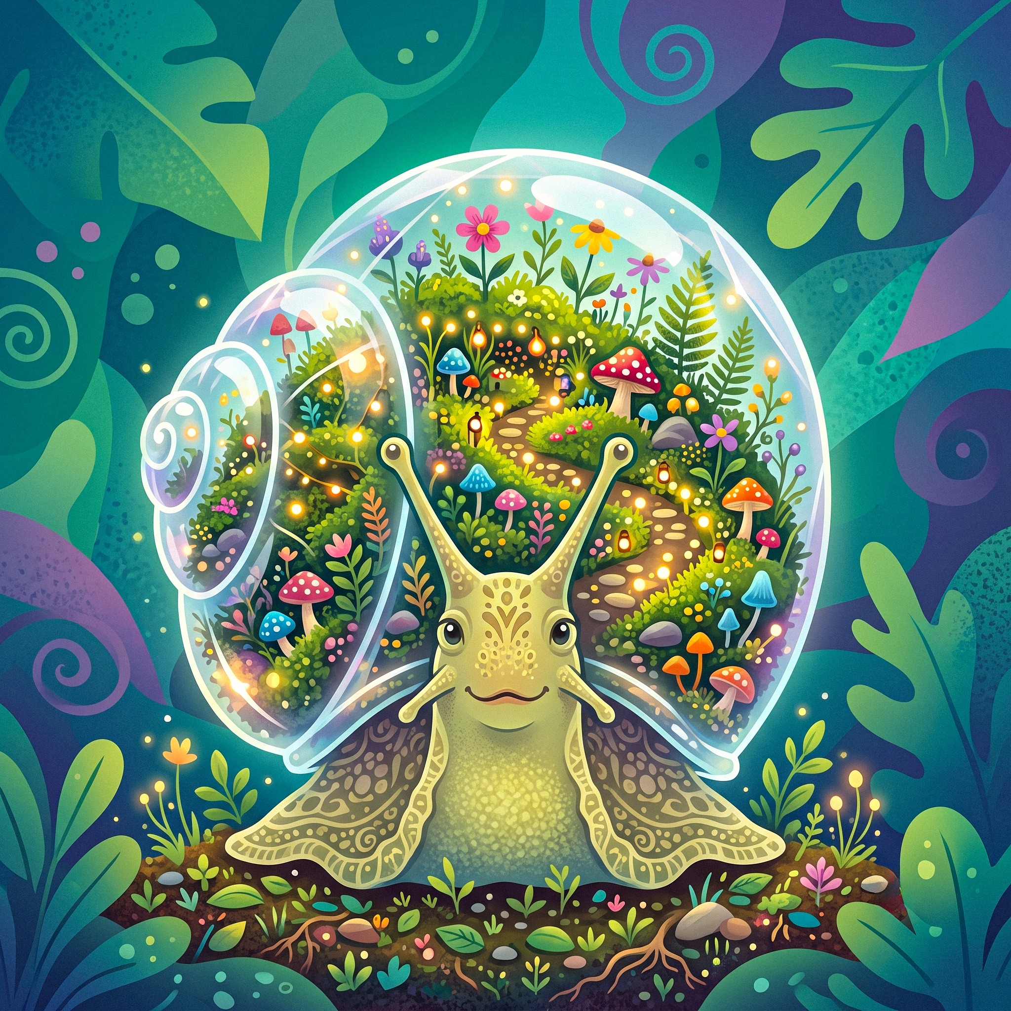 Snail jigsaw puzzle by Lofi Canvas