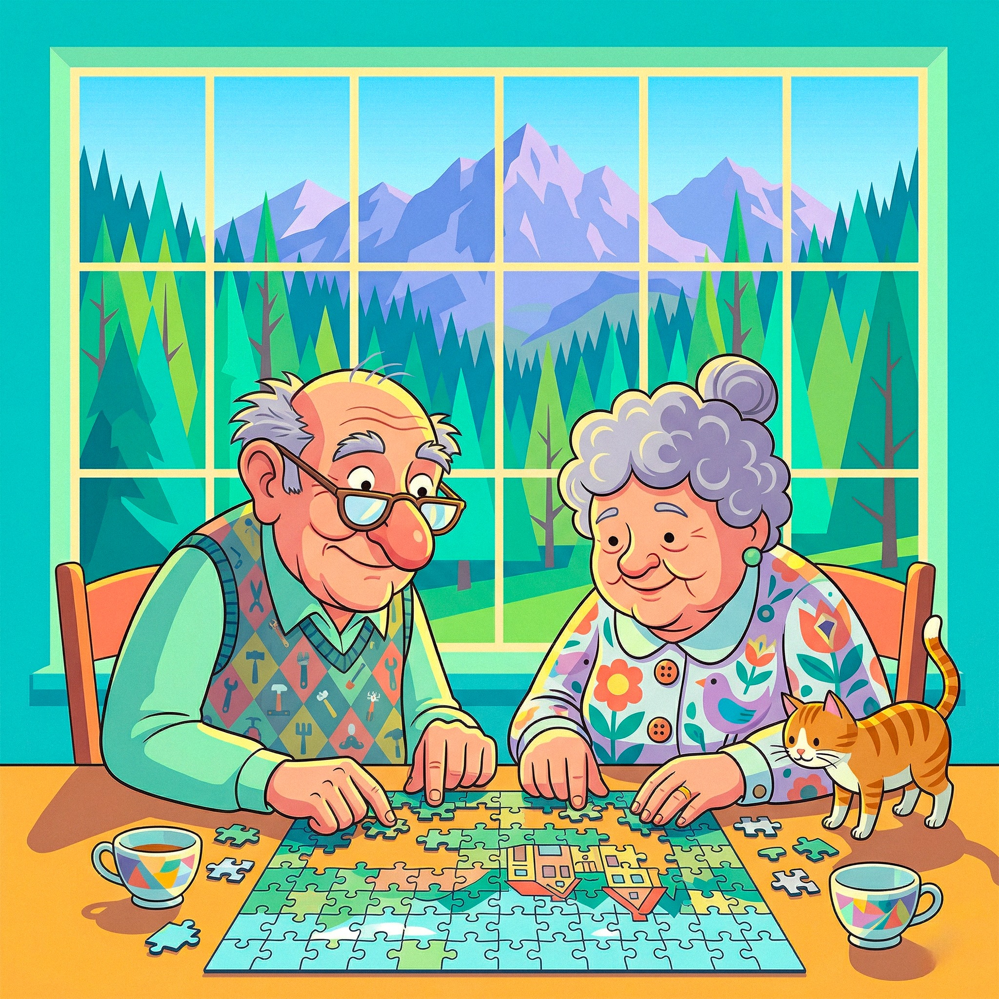 Puzzle Time jigsaw puzzle by Grandpa Doodle