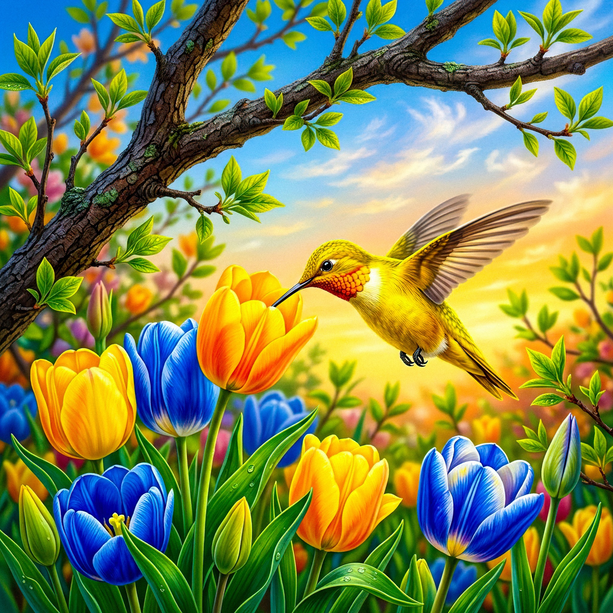 Sweet Spring Bird jigsaw puzzle by Gotiva