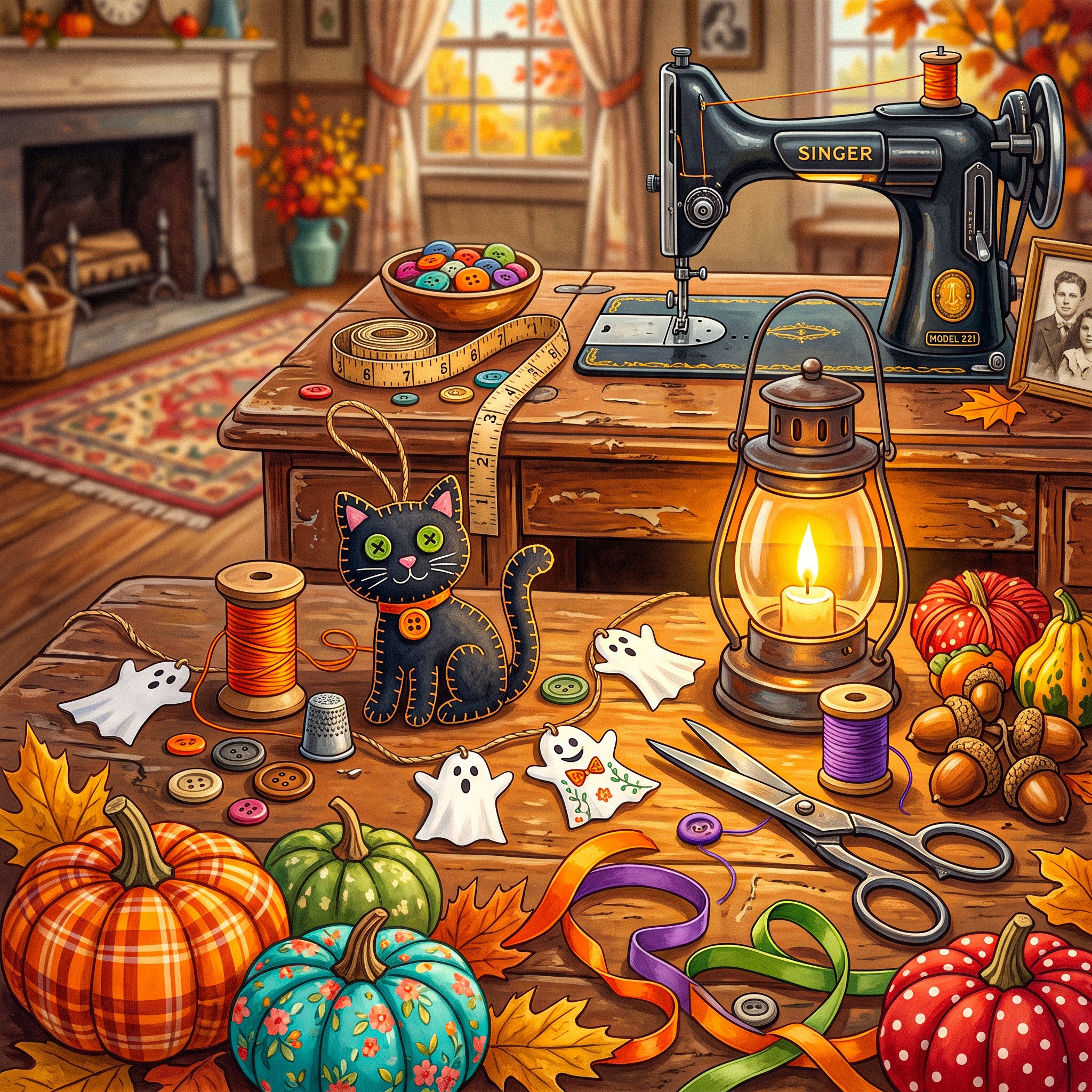 Halloween Crafts jigsaw puzzle by Classic Art Jenny