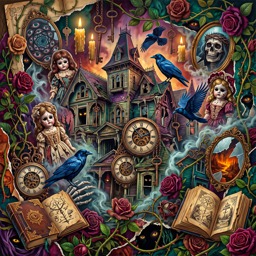 Haunted House jigsaw puzzle by Raven Veil
