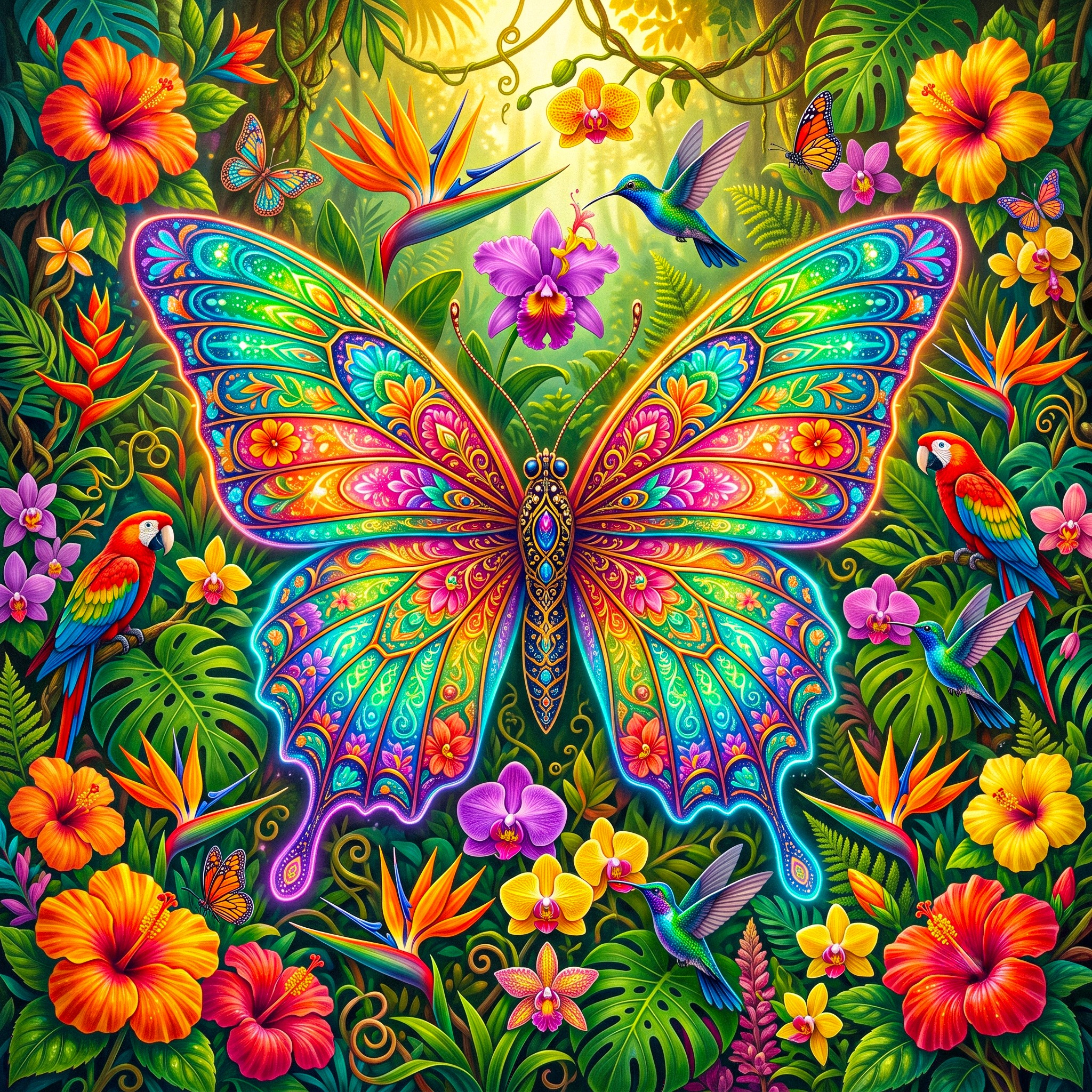 Jungle Butterfly jigsaw puzzle by Gotiva