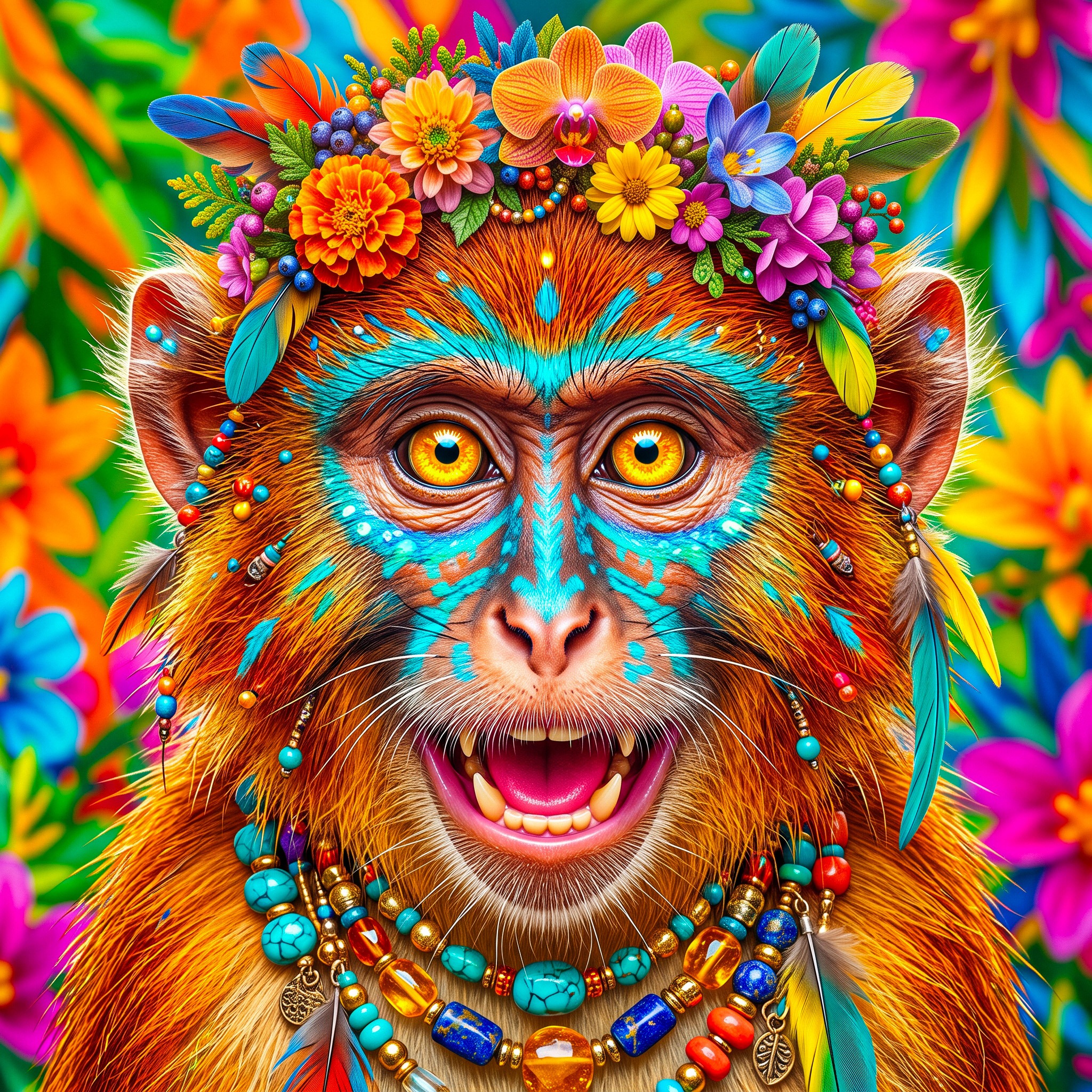 Monkey jigsaw puzzle by Gotiva