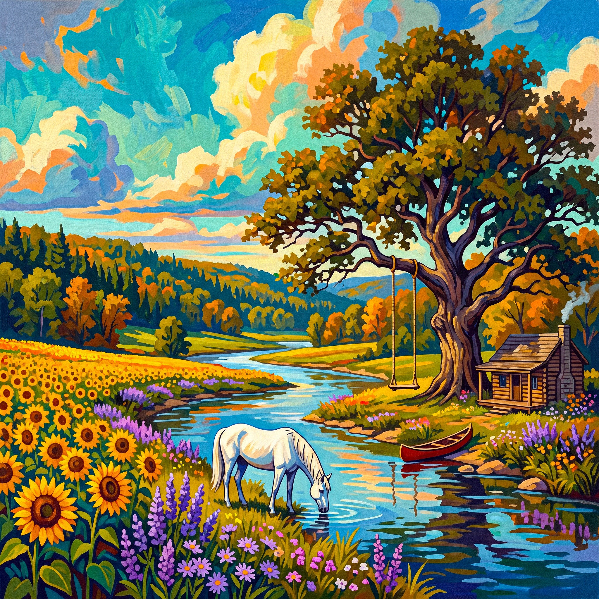 River Drink jigsaw puzzle by Classic Art Jenny