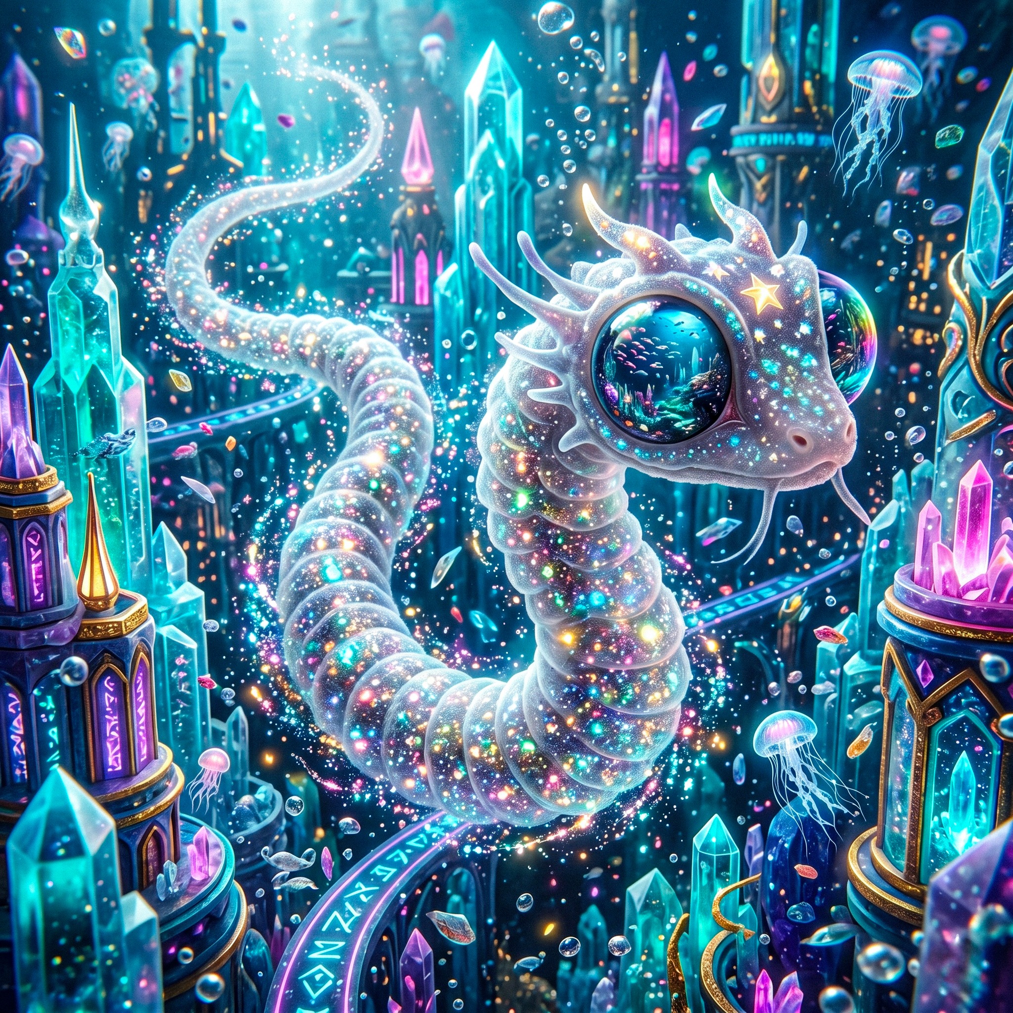 Creature Underwater jigsaw puzzle by Veloura Moonpetal