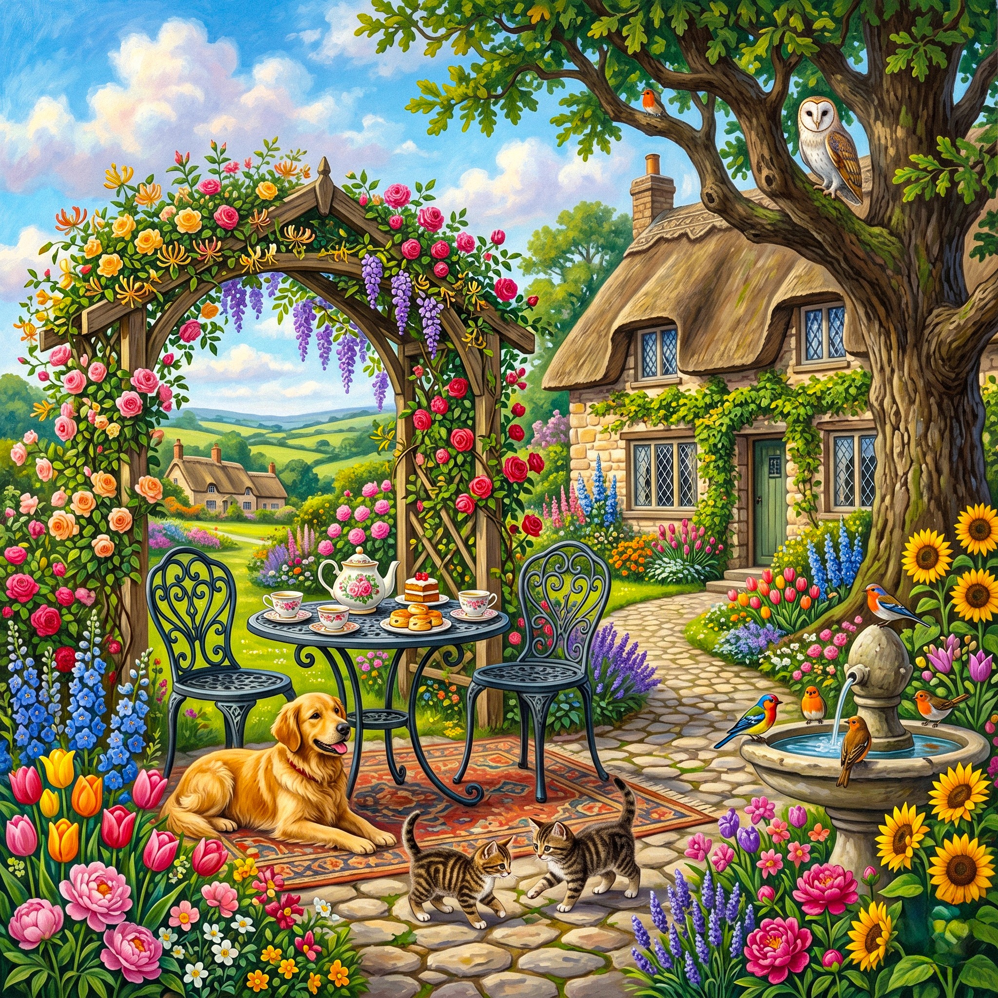 Garden jigsaw puzzle by Classic Art Jenny