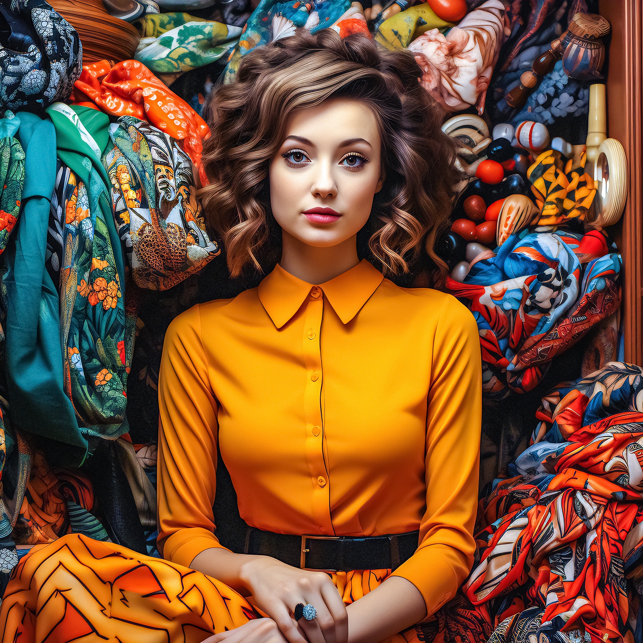 Lady Orange jigsaw puzzle by Gotiva
