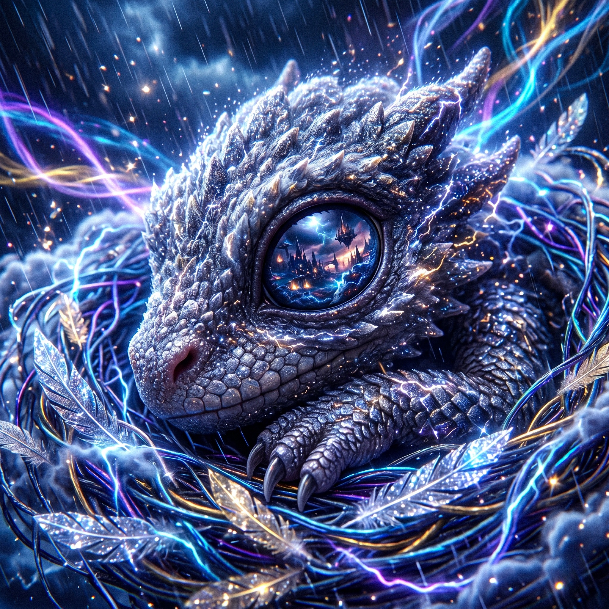 Baby Dragon jigsaw puzzle by Amazia Art