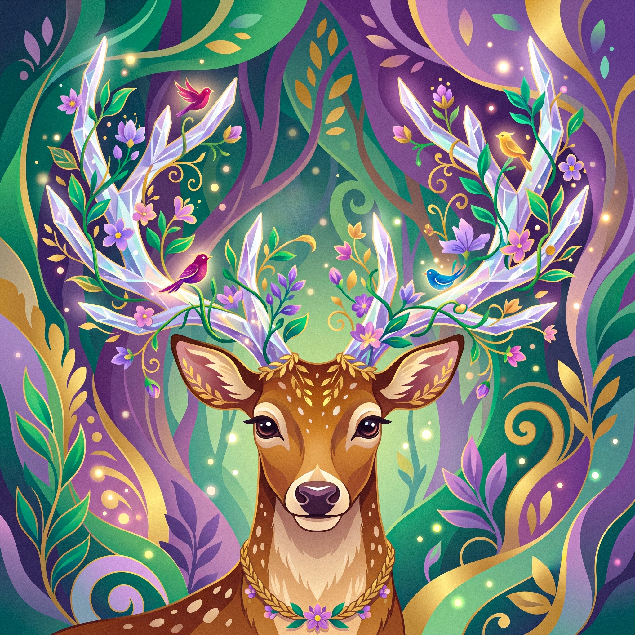 Deer jigsaw puzzle by Lofi Canvas