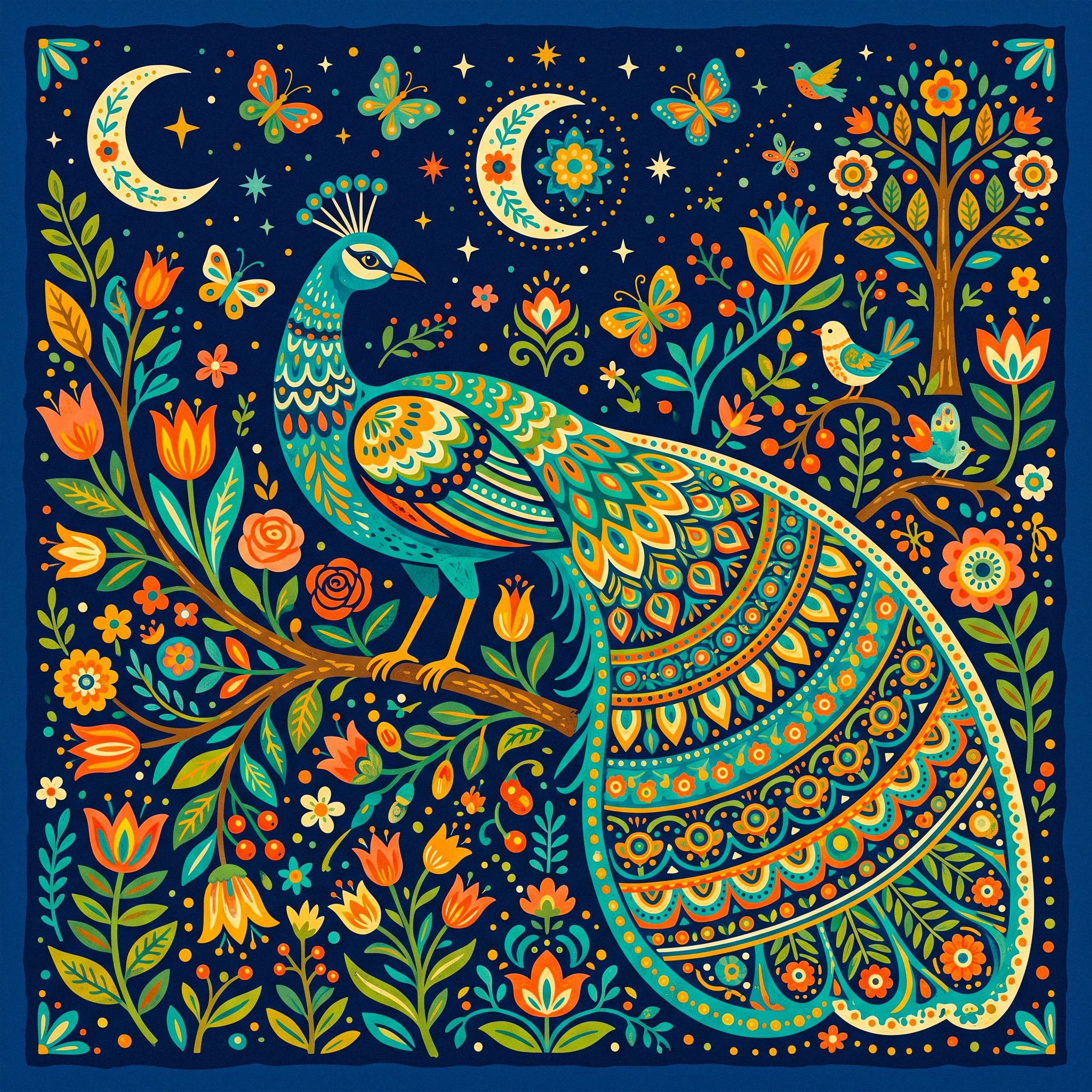 Peacock jigsaw puzzle by Silvia Arts