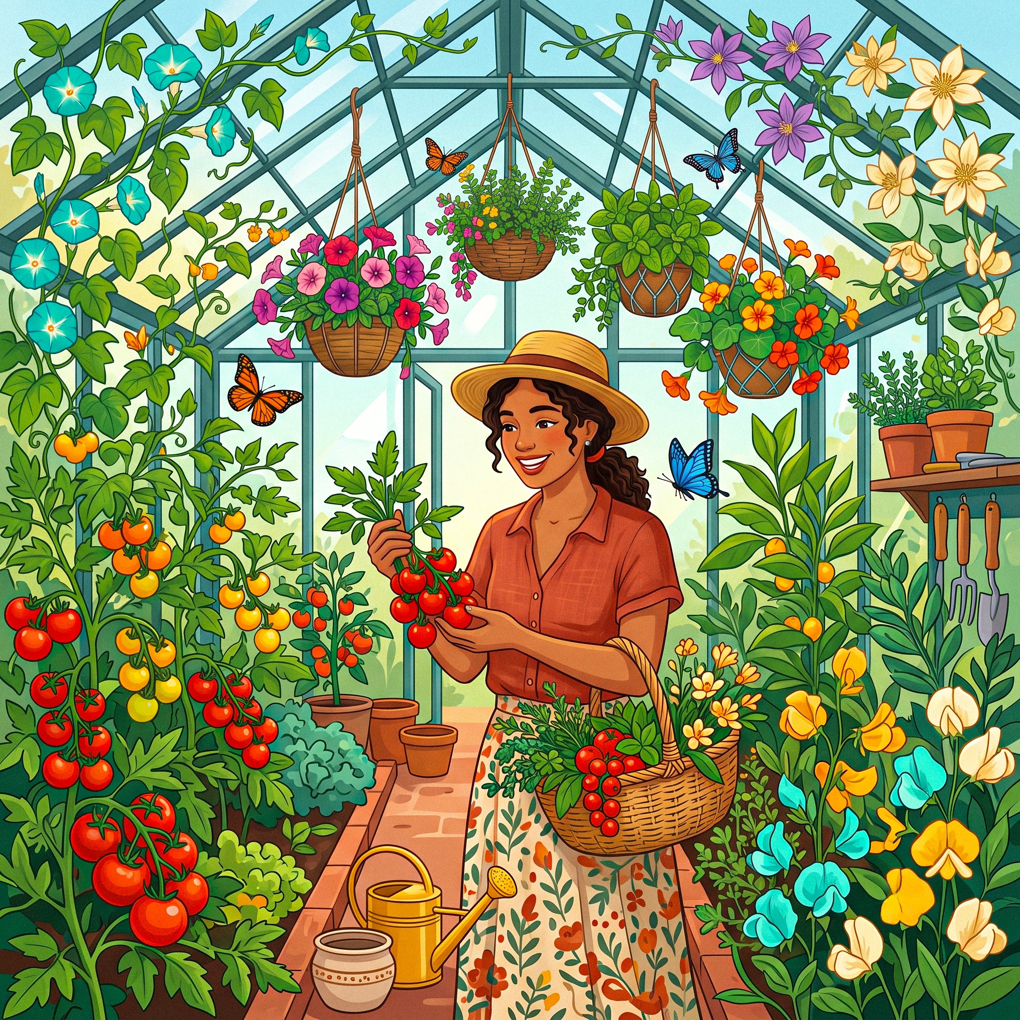 Garden Girl jigsaw puzzle by Lofi Canvas