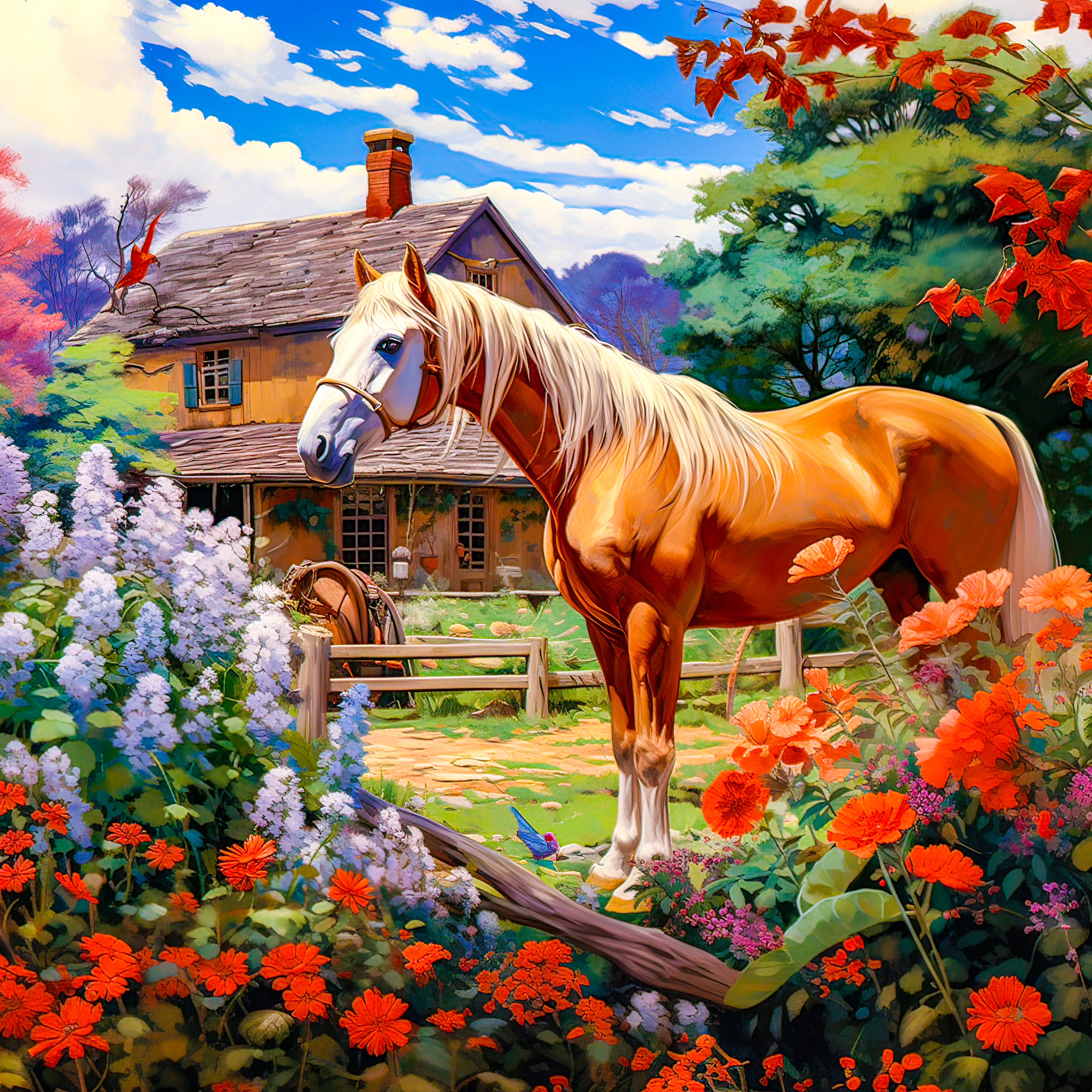 Silent garden jigsaw puzzle by Gotiva